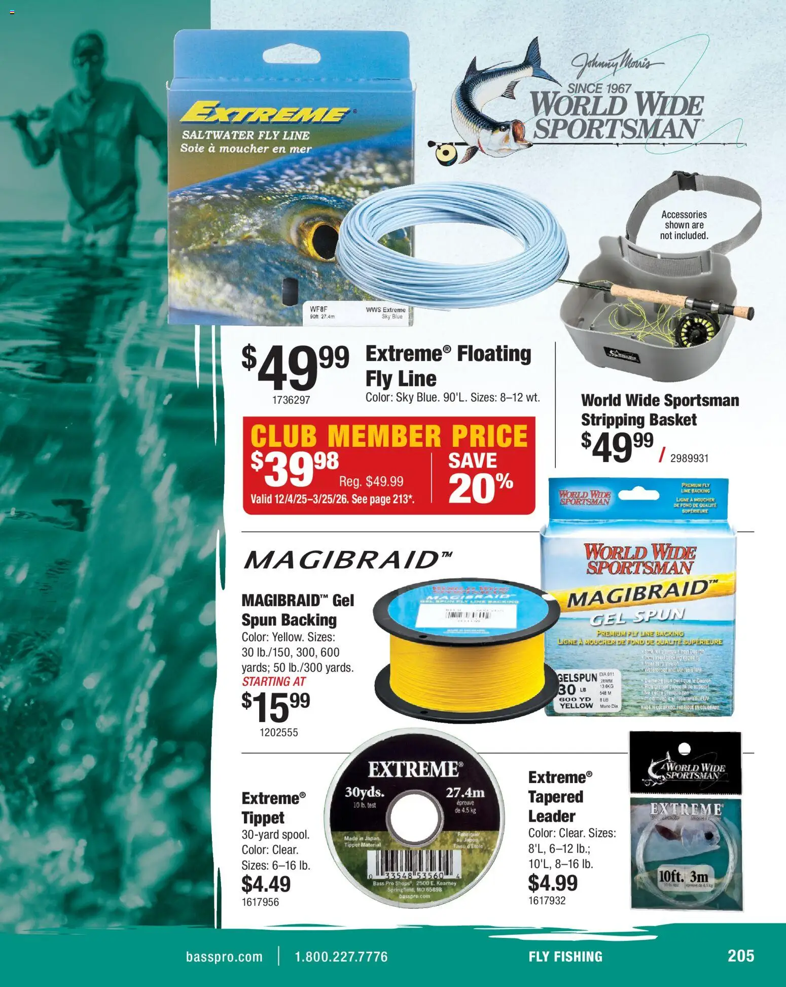 Cabela's Saltwater Specialist 26 - valid from 15.12.2025 | Page: 205 | Products: Basket, Fly Line