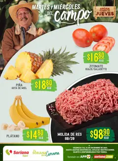 Vista previa de Soriana - Martes y Miércoles del Campo Súper: Tamaulipas (excepto Cd. Victoria y Tampico), nuevo folleto de la tienda, válido en México a partir del 10.12.2025