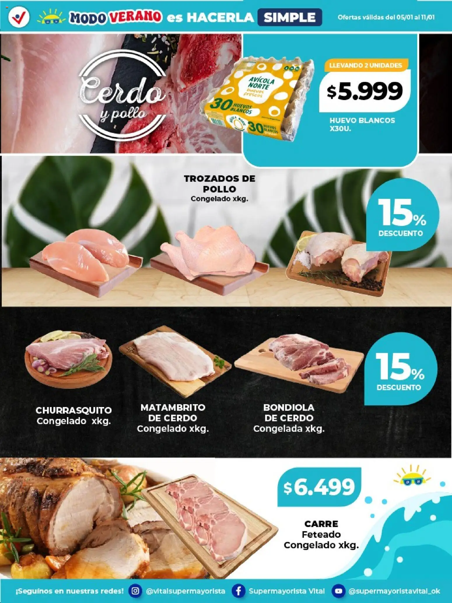 Vital - Especial de frescos │ válido desde el 05.01.2026 | Página: 3 | Productos: Pollo, Huevo, Huevos, Cerdo