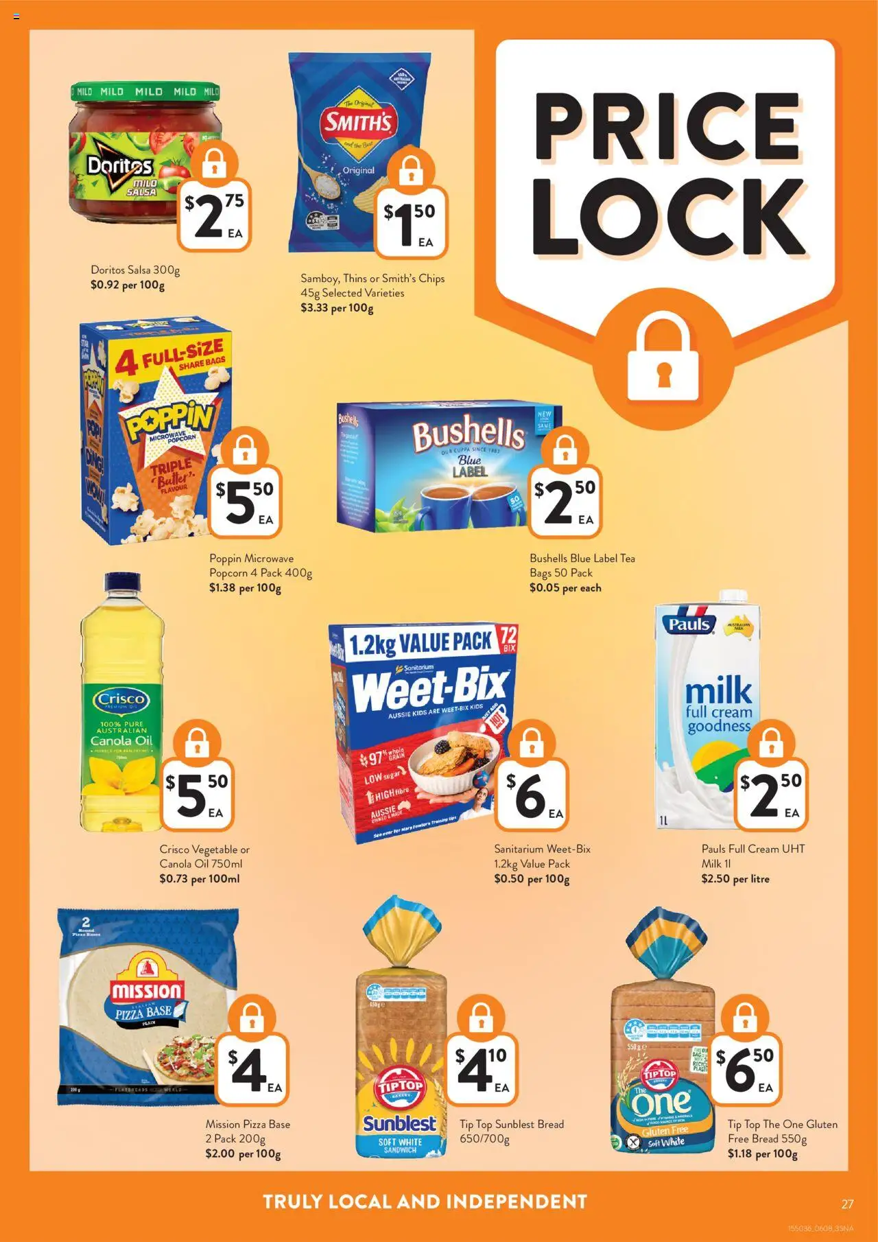 Foodworks catalogue - valid from 06.08.2025 | Page: 27 | Products: Milk, Bread, Pizza, Fan