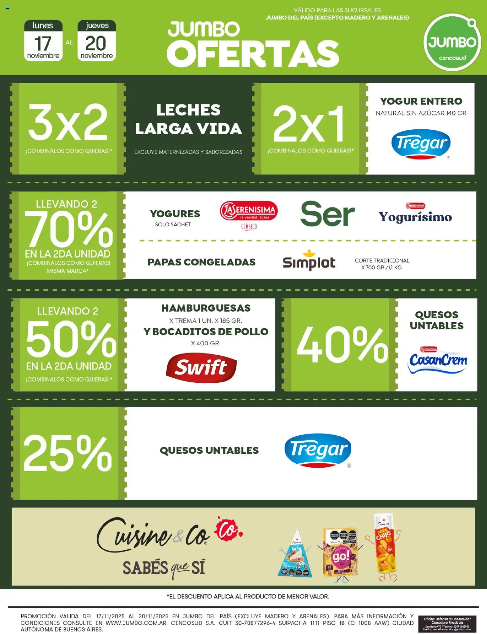 Jumbo ofertas │ válido desde el 17.11.2025 | Página: 2 | Productos: Teléfono, Papa, Azucar, Yogur