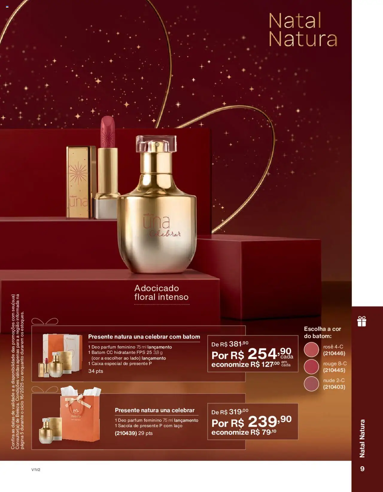 Natura Folheto - válido de 01.10.2025 | Página: 9 | Produtos: Batom, Caixa