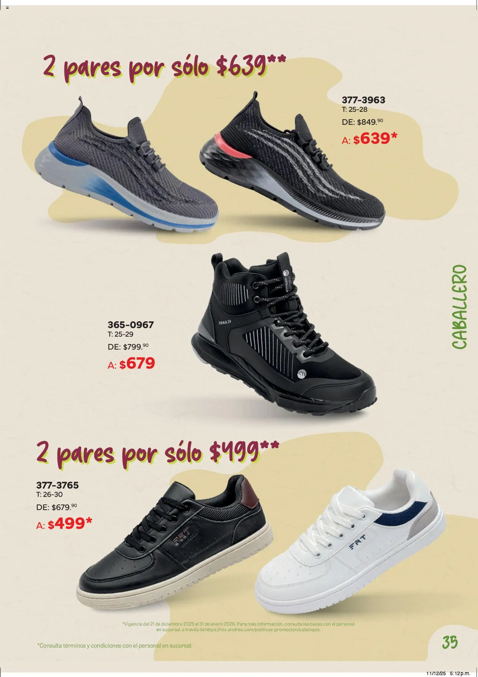 Nuevas ofertas de Andrea válidas en toda la República Mexicana desde el 21.12.2025. ¡Encuentra las mejores ofertas en Andrea catálogo Cumple tus Propósitos! | Página: 35