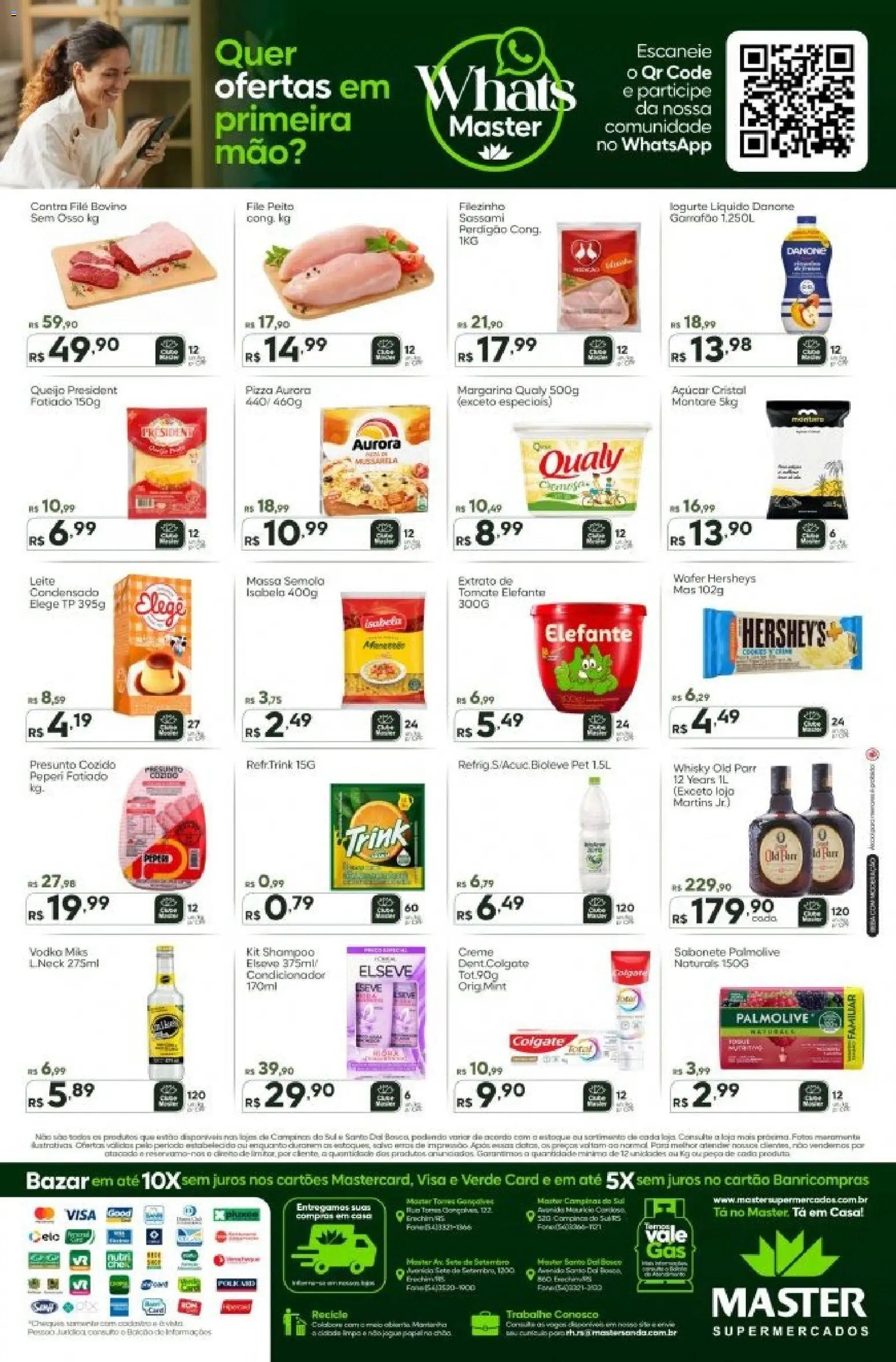 Master Folheto - válido de 06.03.2026 | Página: 2 | Produtos: Condicionador, Contra filé, Pizza, Margarina