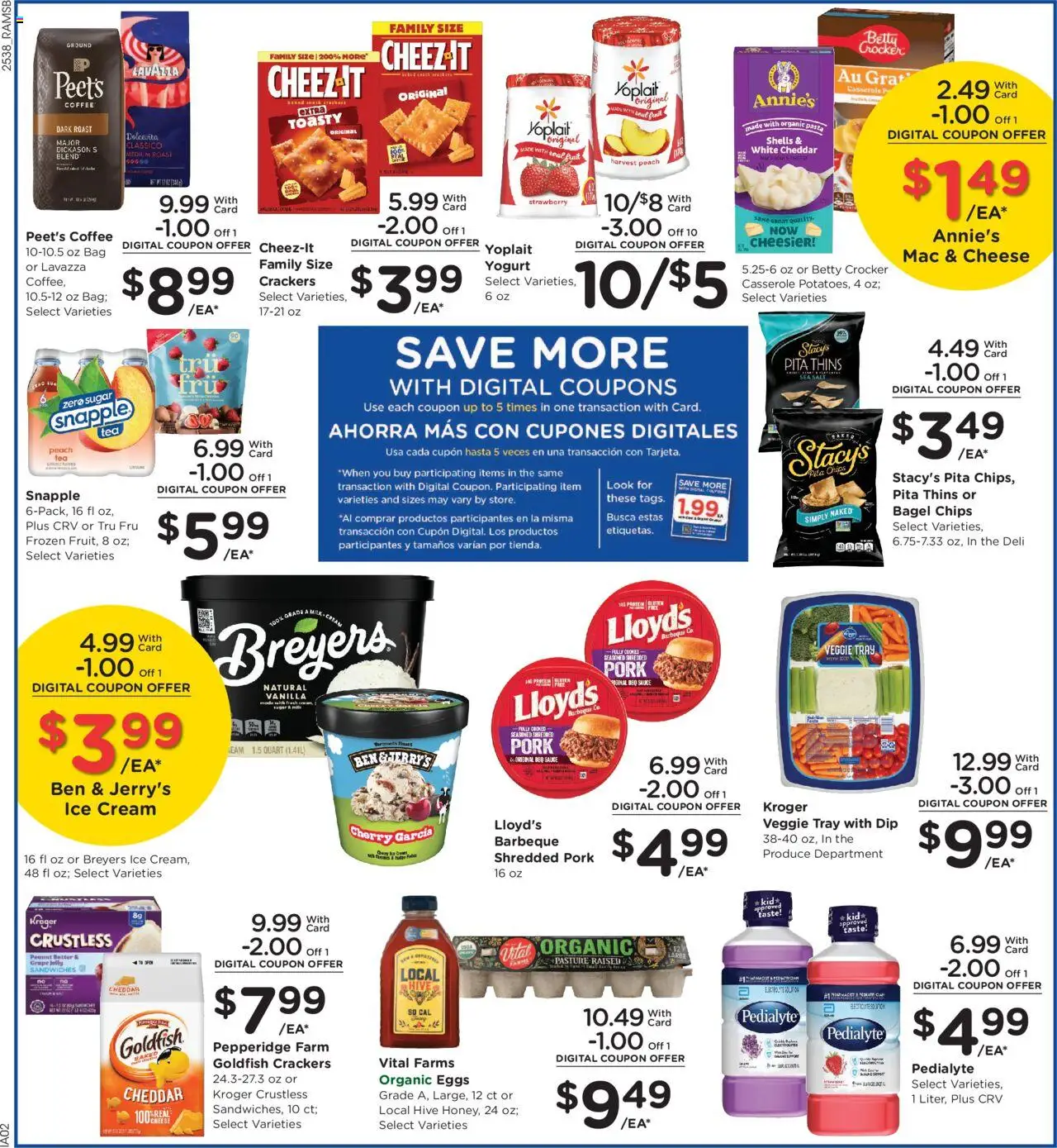 Ralphs Weekly Ad - valid from 22.10.2025 | Page: 5 | Products: Pork, Tea, Peach, Bag