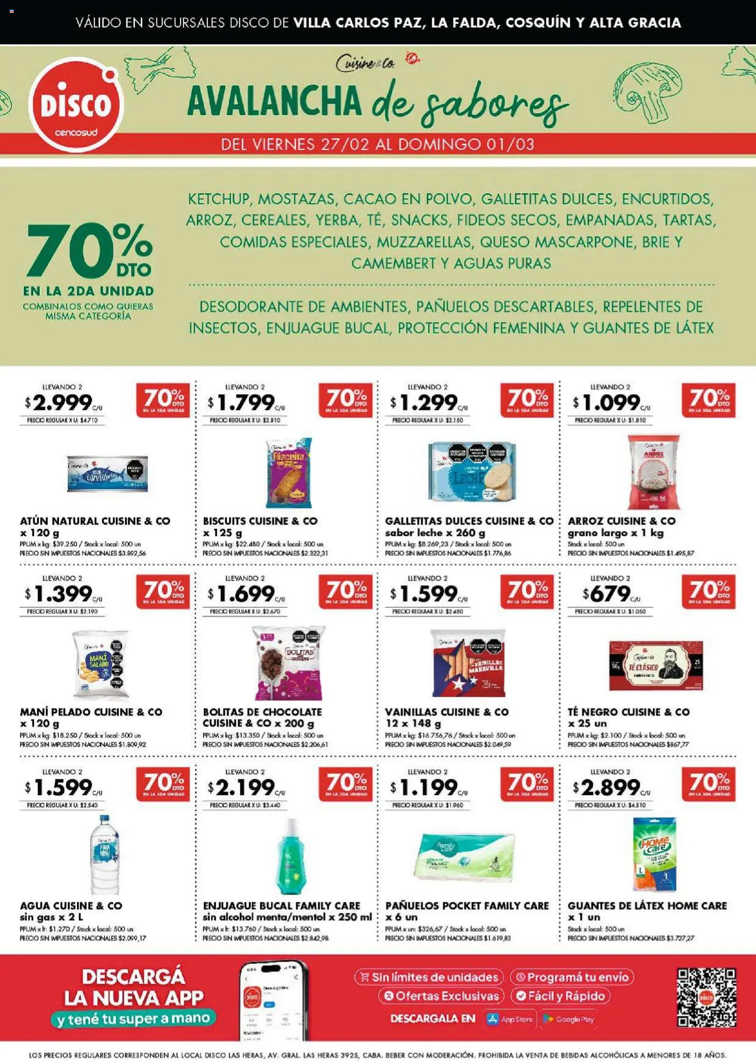 Disco - Ofertas | Punilla │ válido desde el 26.02.2026 | Página: 6 | Productos: Disco, Enjuague bucal, Agua, Chocolate