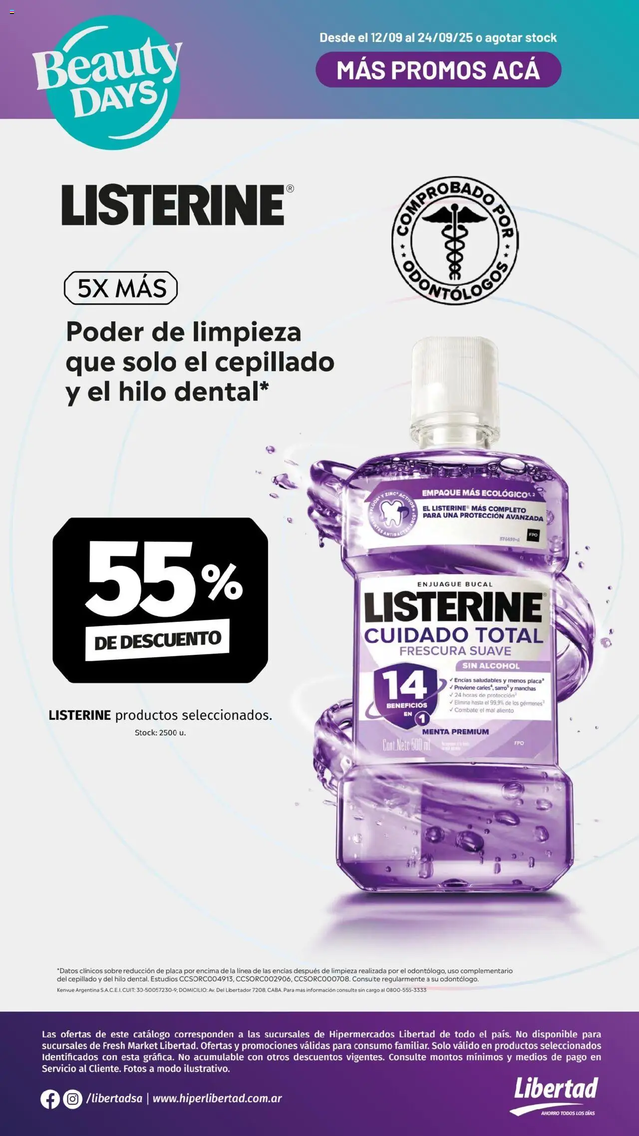 Hipermercado Libertad - Especial Beauty Days │ válido desde el 12.09.2025 | Página: 7 | Productos: Sobre, Enjuague bucal