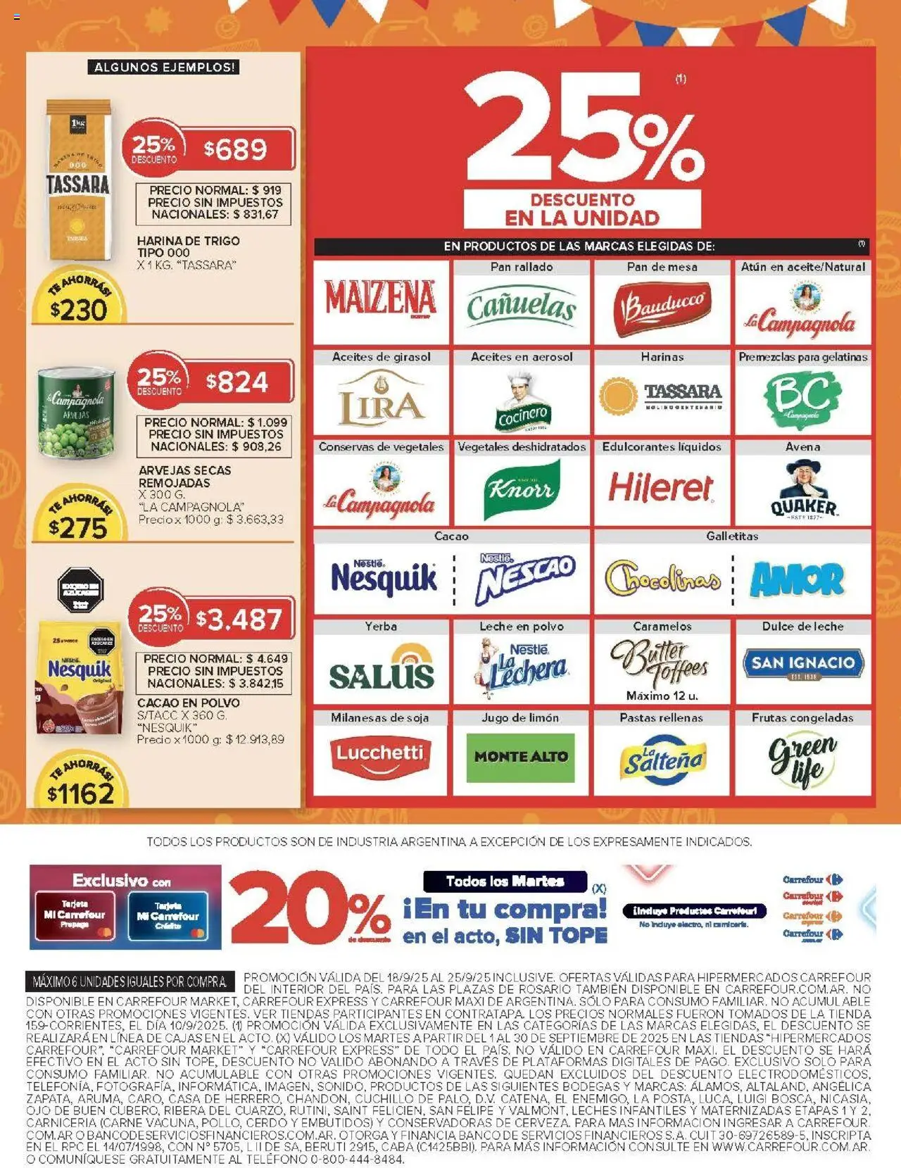 Carrefour ofertas - Salta │ válido desde el 18.09.2025 | Página: 5 | Productos: Cuchillo, Mesa, Arvejas, Pan rallado