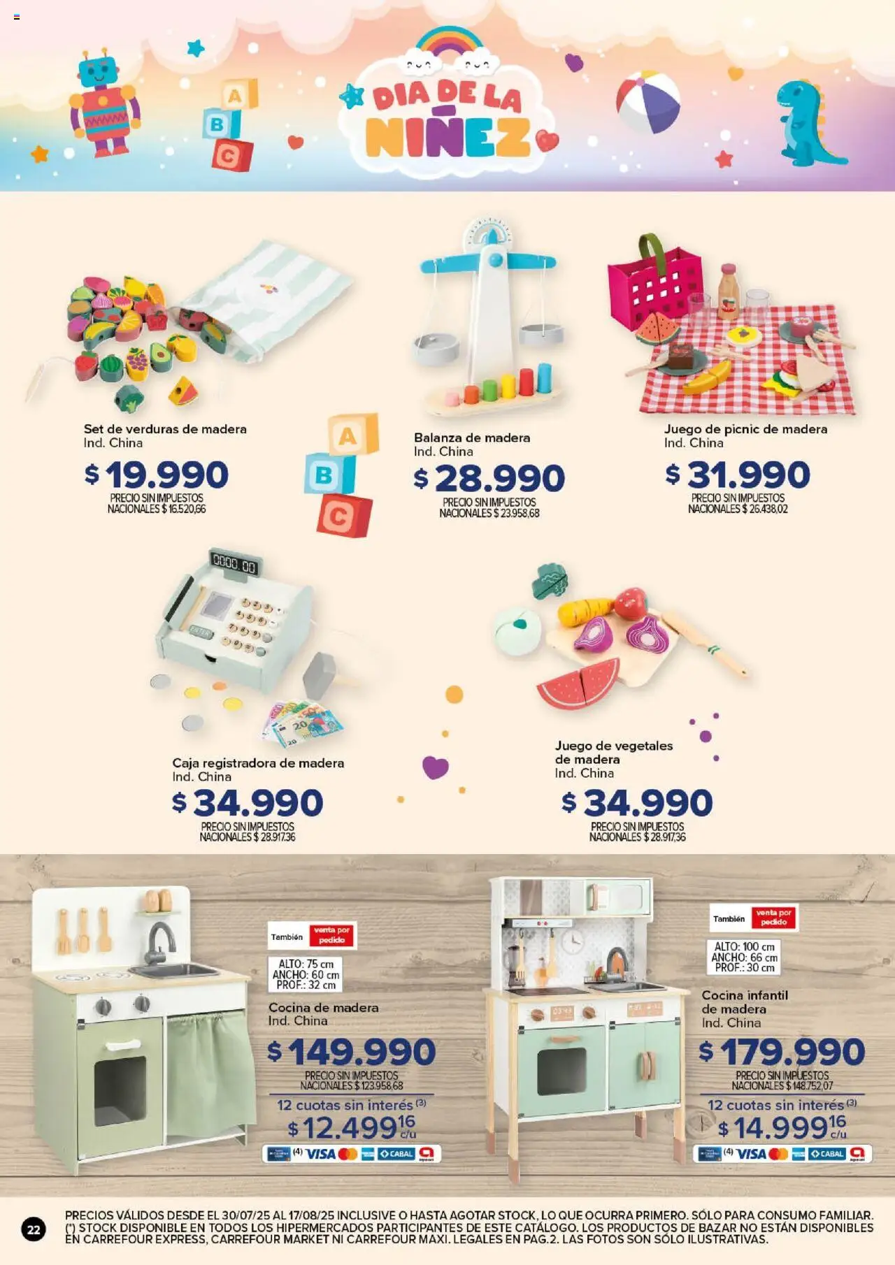 Carrefour - Día de la Niñez │ válido desde el 30.07.2025 | Página: 22 | Productos: Balanza, Cocina, Caja