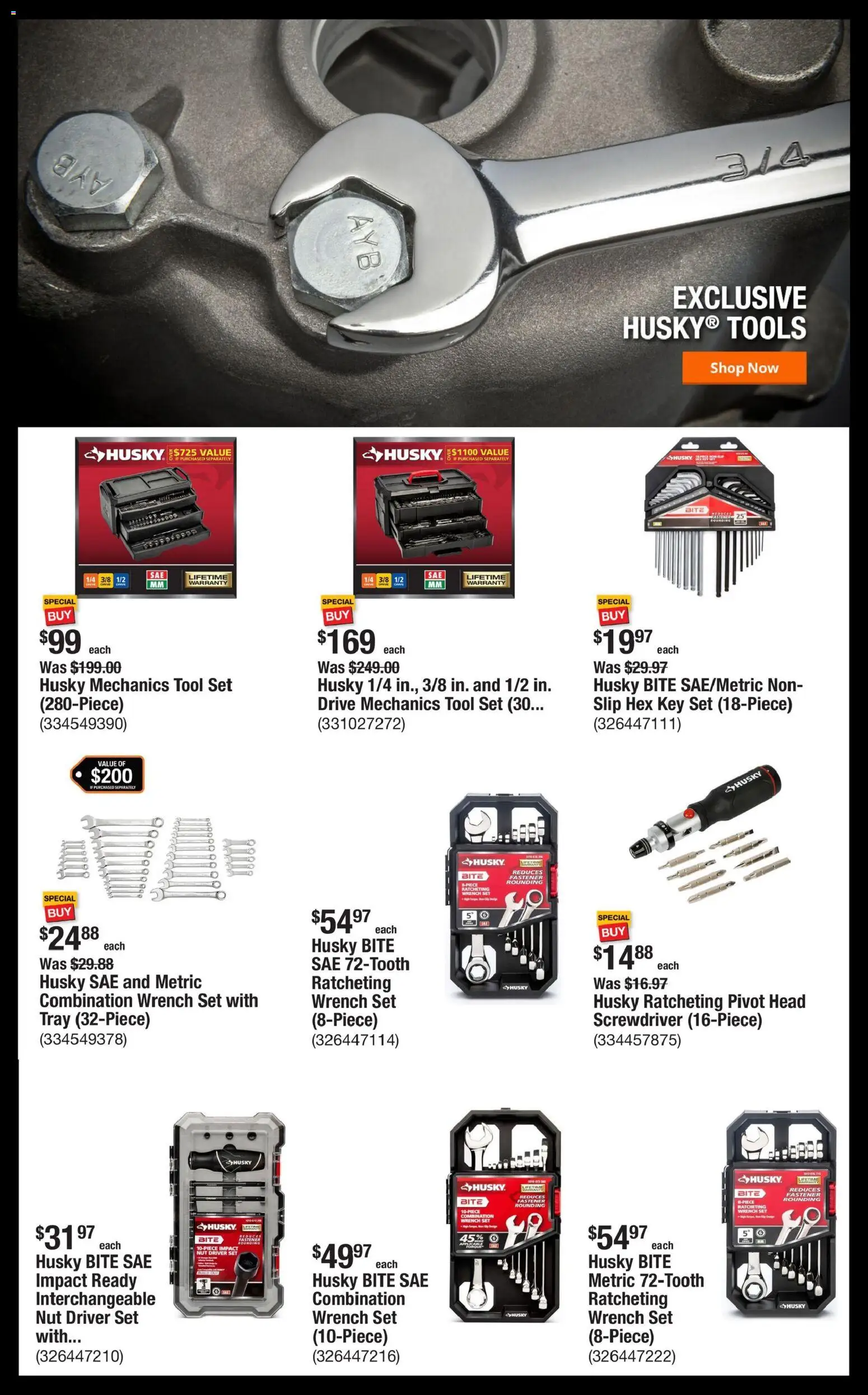 Home Depot Shop Pro Ad - NC - valid from 05.01.2026 | Page: 2 | Products: Fastener, Wrench, Screwdriver