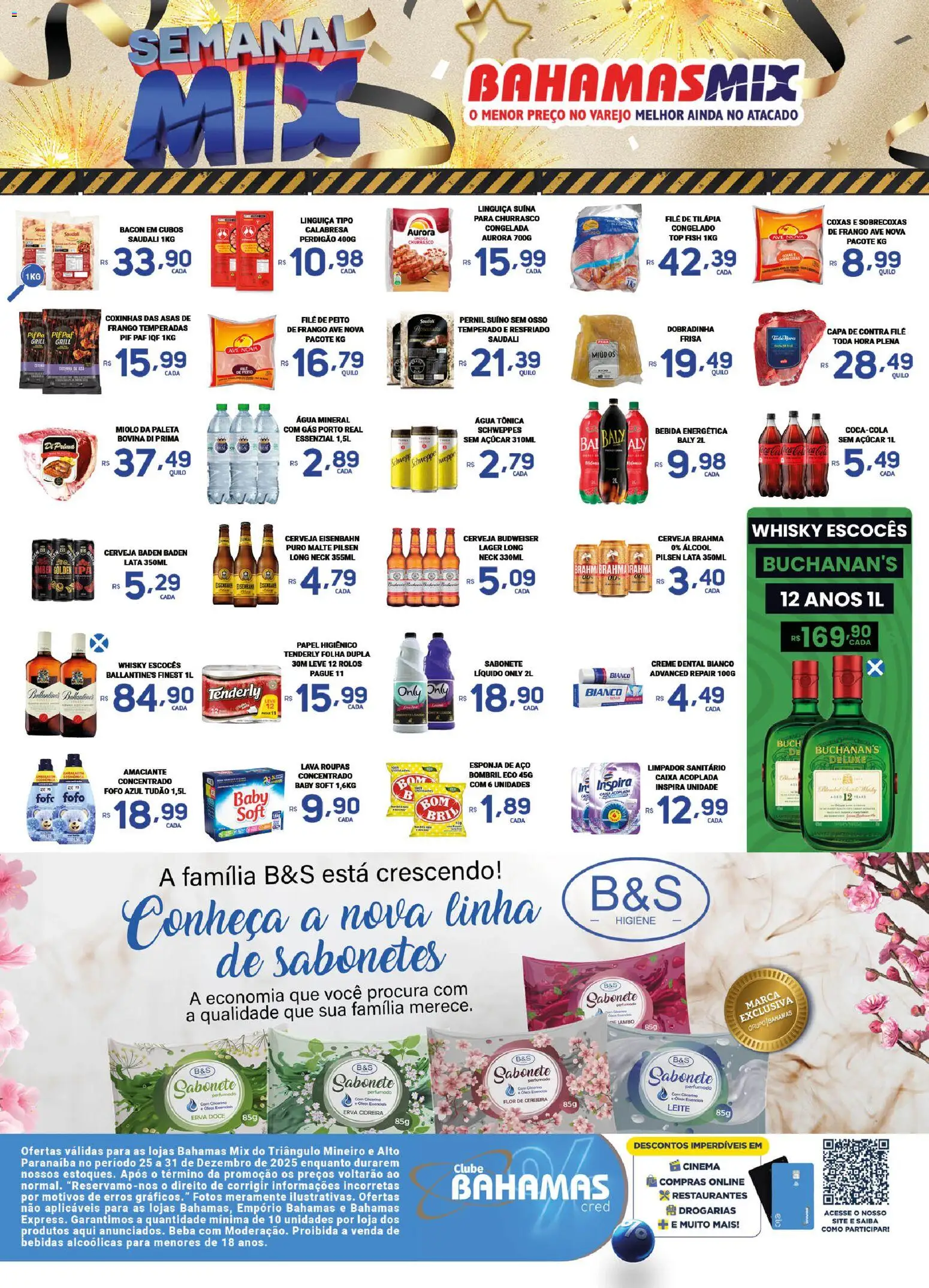 Bahamas Mix Folheto - válido de 25.12.2025 | Página: 2 | Produtos: Esponja, Linguiça, Eisenbahn, Água mineral