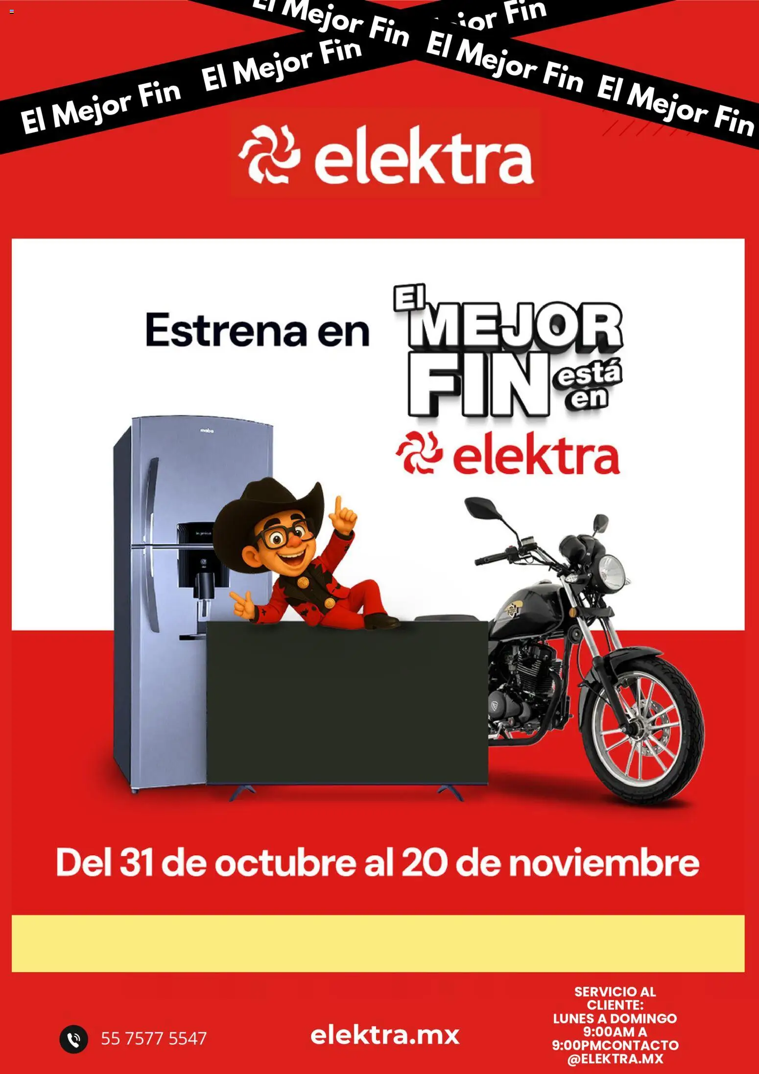 Nuevas ofertas de Elektra válidas en toda la República Mexicana desde el 31.10.2025. ¡Encuentra las mejores ofertas en Elektra Buen Fin ! | Página: 1