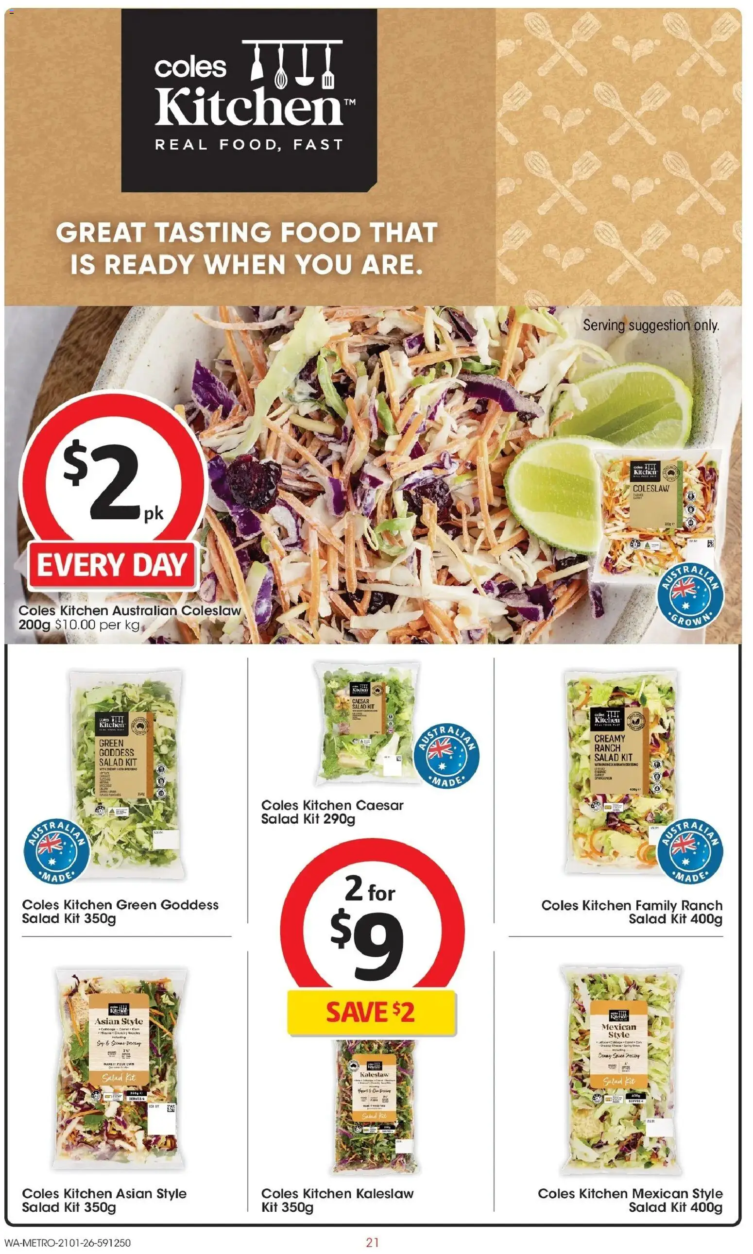 Coles catalogue - valid from 21.01.2026 | Page: 21 | Products: Salad