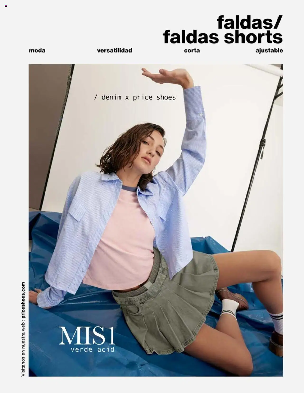 Nuevas ofertas de Price Shoes válidas en toda la República Mexicana desde el 11.02.2025. ¡Encuentra las mejores ofertas en Price Shoes catálogo Jeans Pri-Ver! | Página: 125 | Productos: Faldas