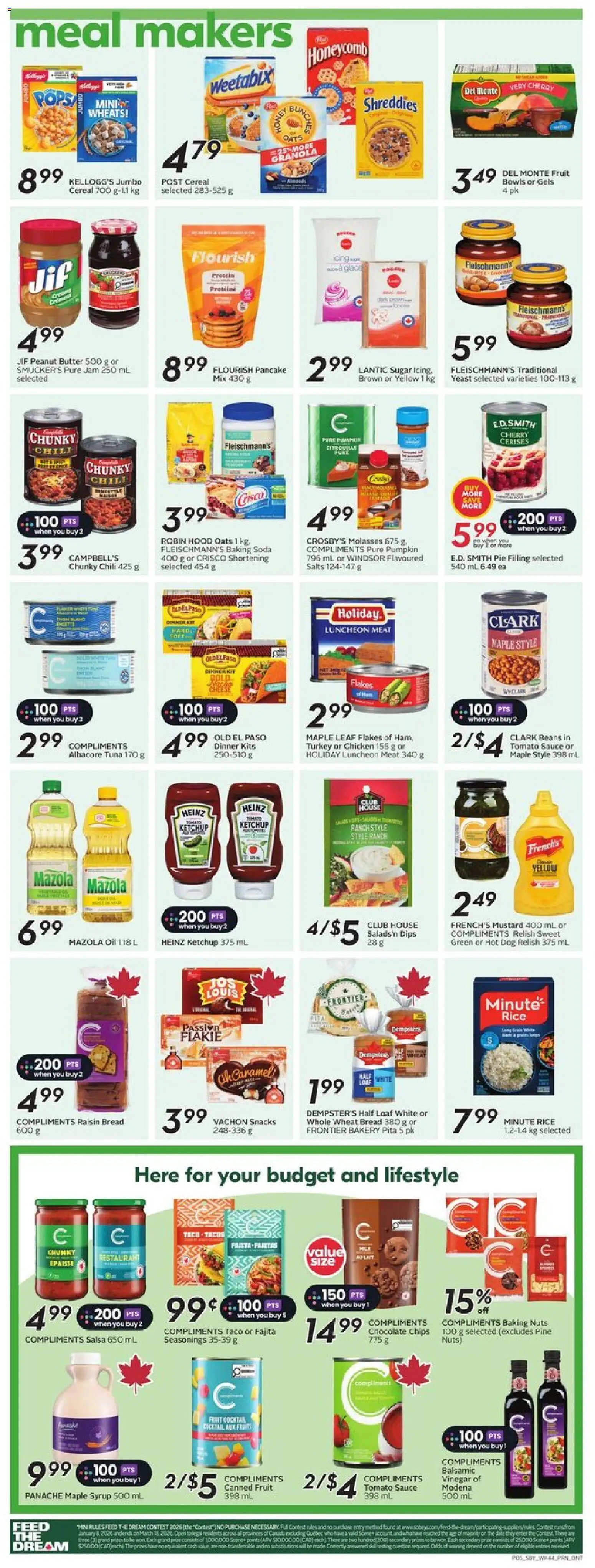 Sobeys flyer valid from 26.02.2026 | Page: 8 | Products: Rice, Flakes, Bakery, Bread