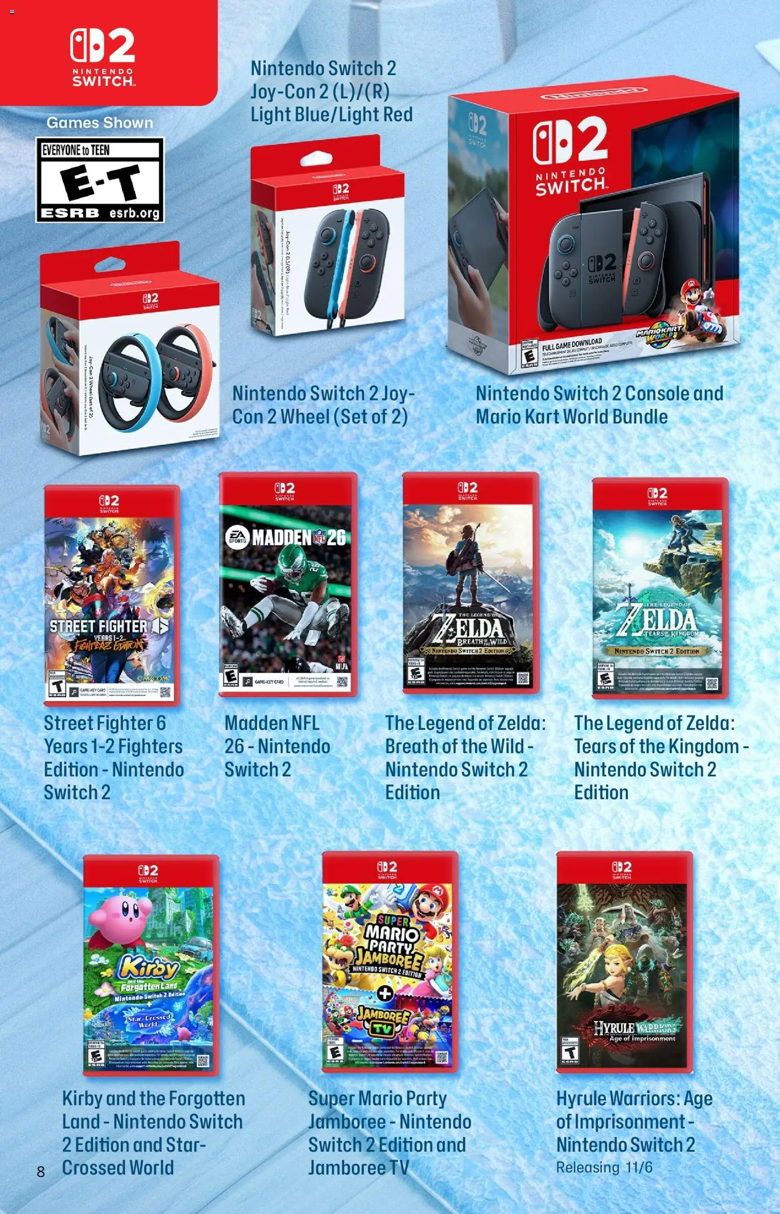 GameStop Holiday Gift Guide - valid from 01.11.2025 | Page: 8 | Products: Switch, Tv, Game, Nintendo