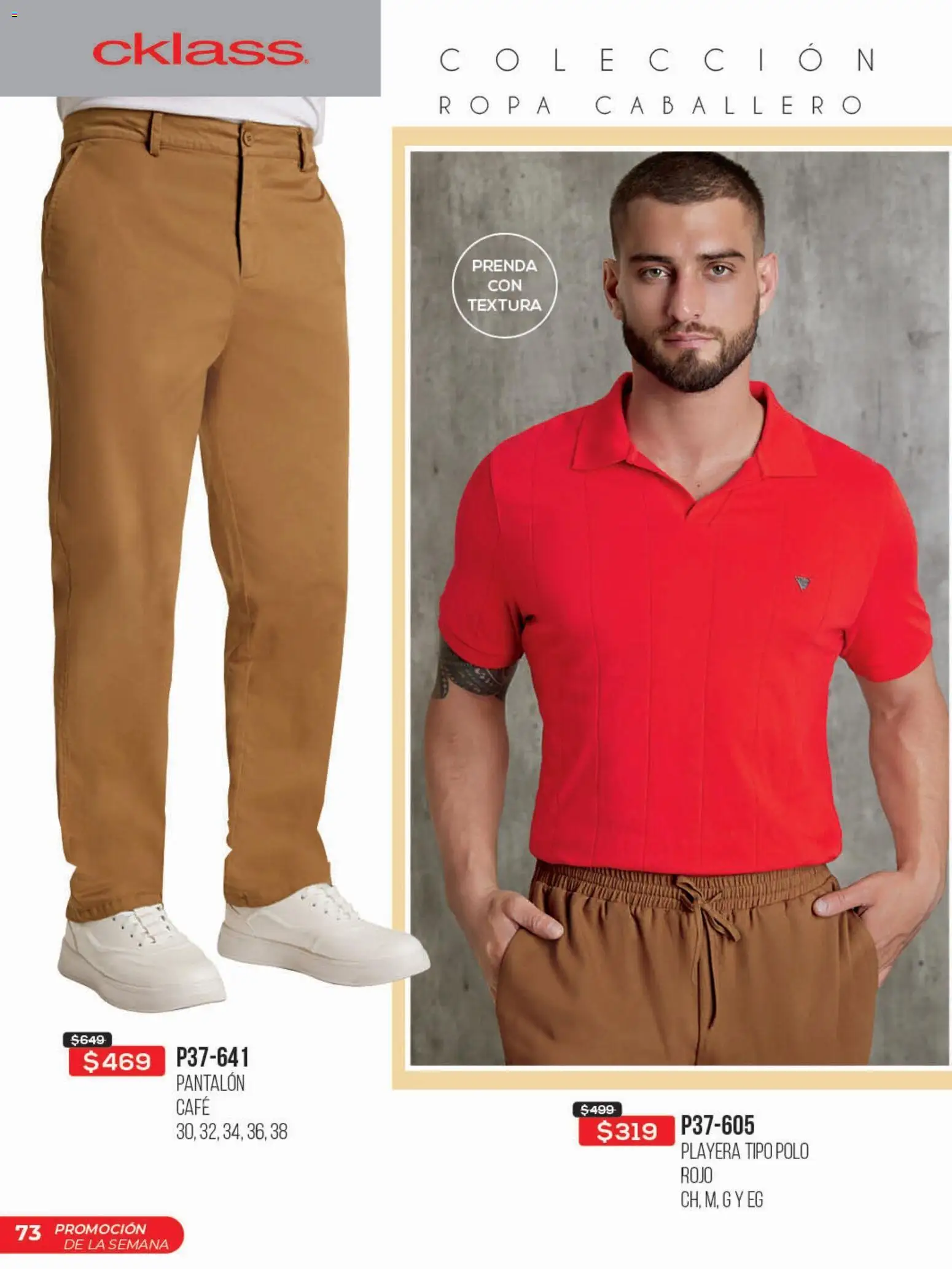 Nuevas ofertas de Cklass válidas en toda la República Mexicana desde el 03.03.2026. ¡Encuentra las mejores ofertas en Cklass catálogo Promo semanal! | Página: 74 | Productos: Café, Ropa, Playera