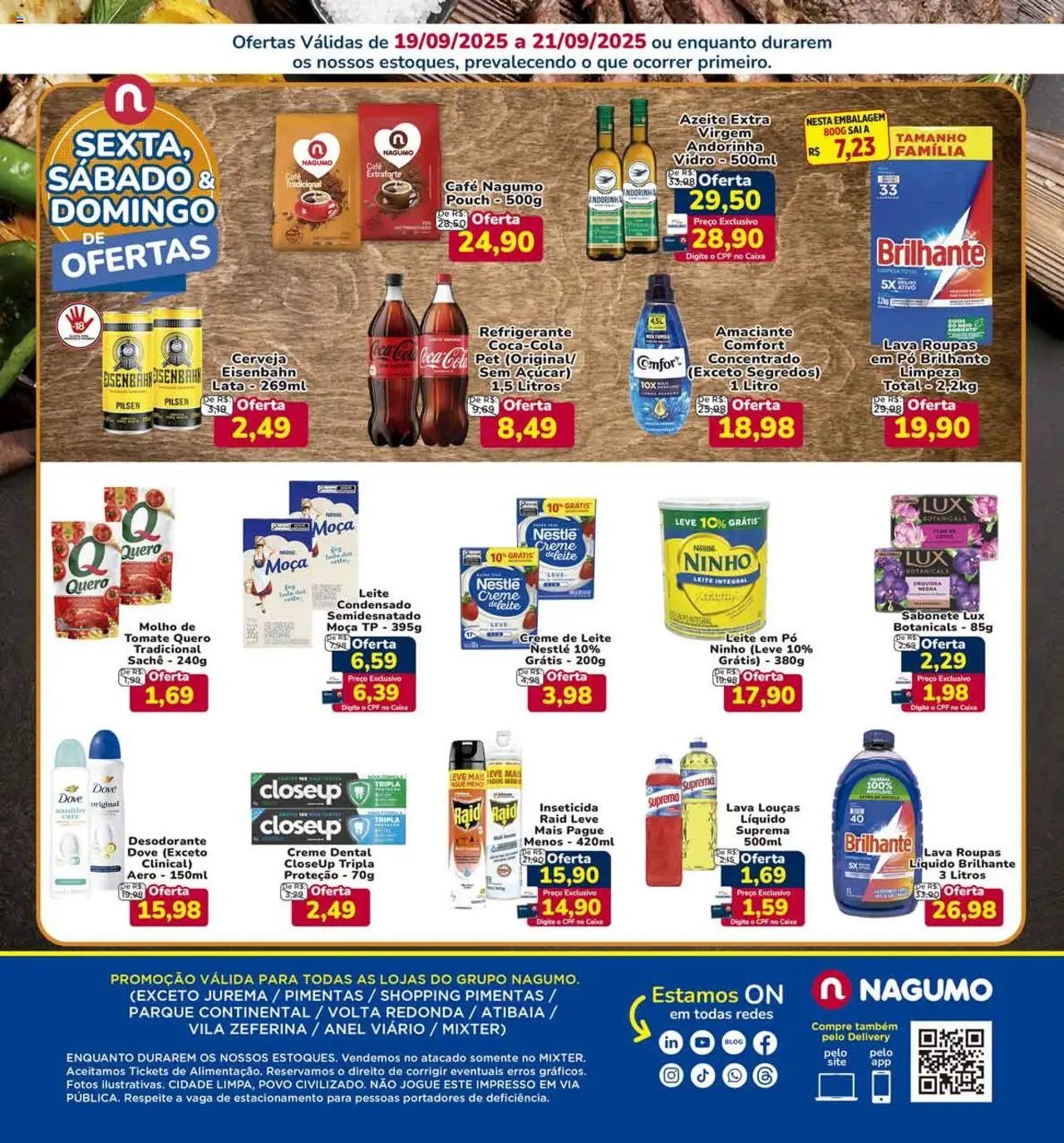 Nagumo Folheto - válido de 19.09.2025 | Página: 2 | Produtos: Desodorante, Creme, Creme de leite, Creme dental