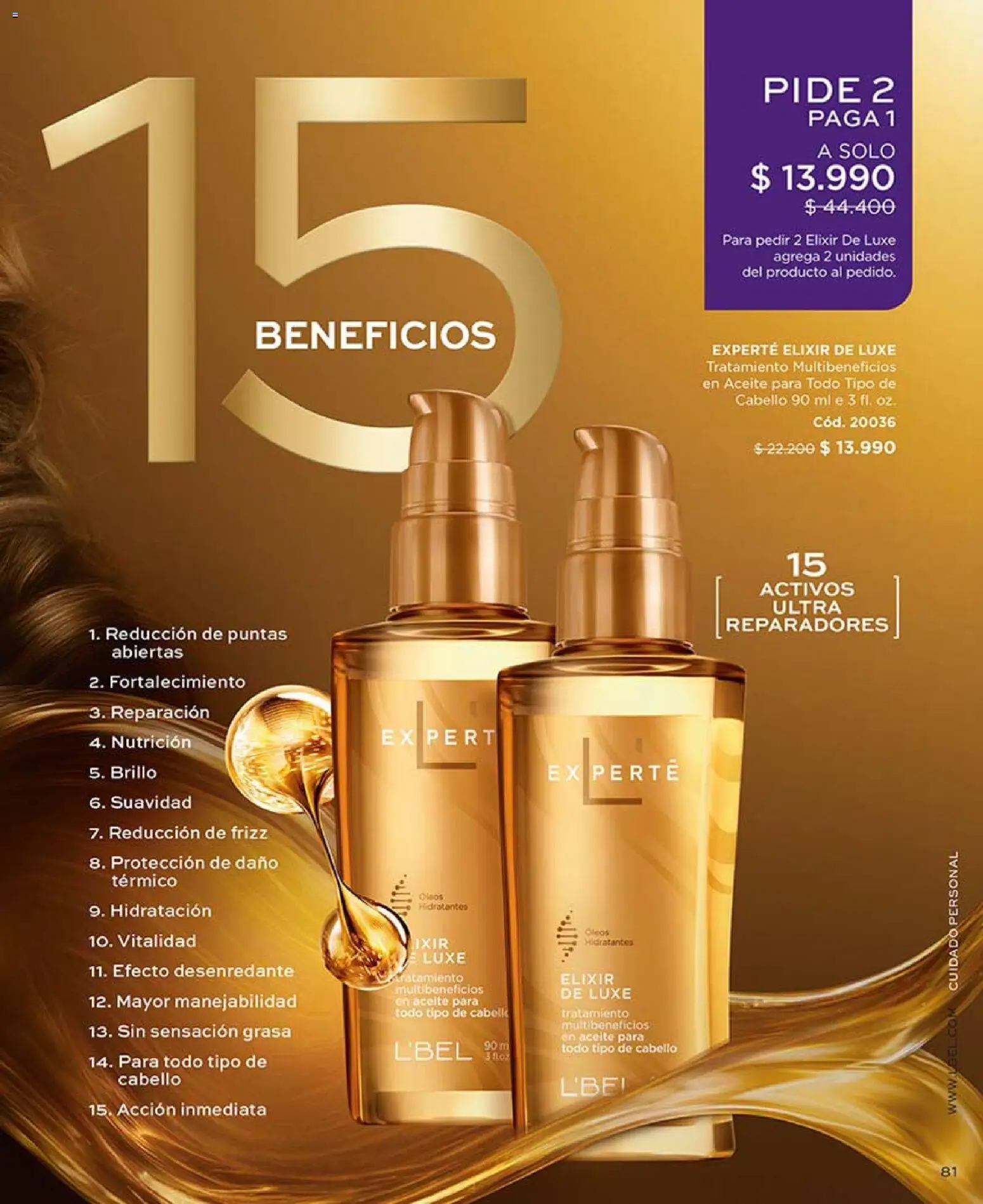 Catálogo L'Bel Campaña 5 │ válido desde el 01.03.2026 | Página: 81 | Productos: Brillo, Aceite