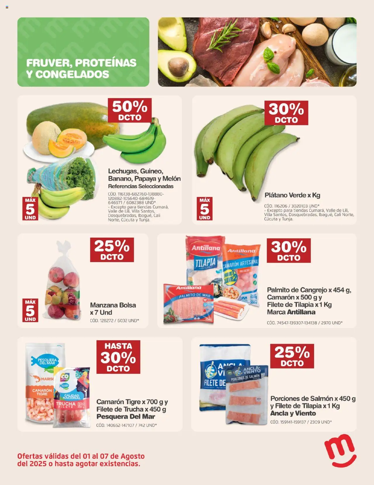 Makro revista - valida desde el 01.08.2025 | Página: 11 | Productos: Bolsa, Manzana, Melón, Papaya