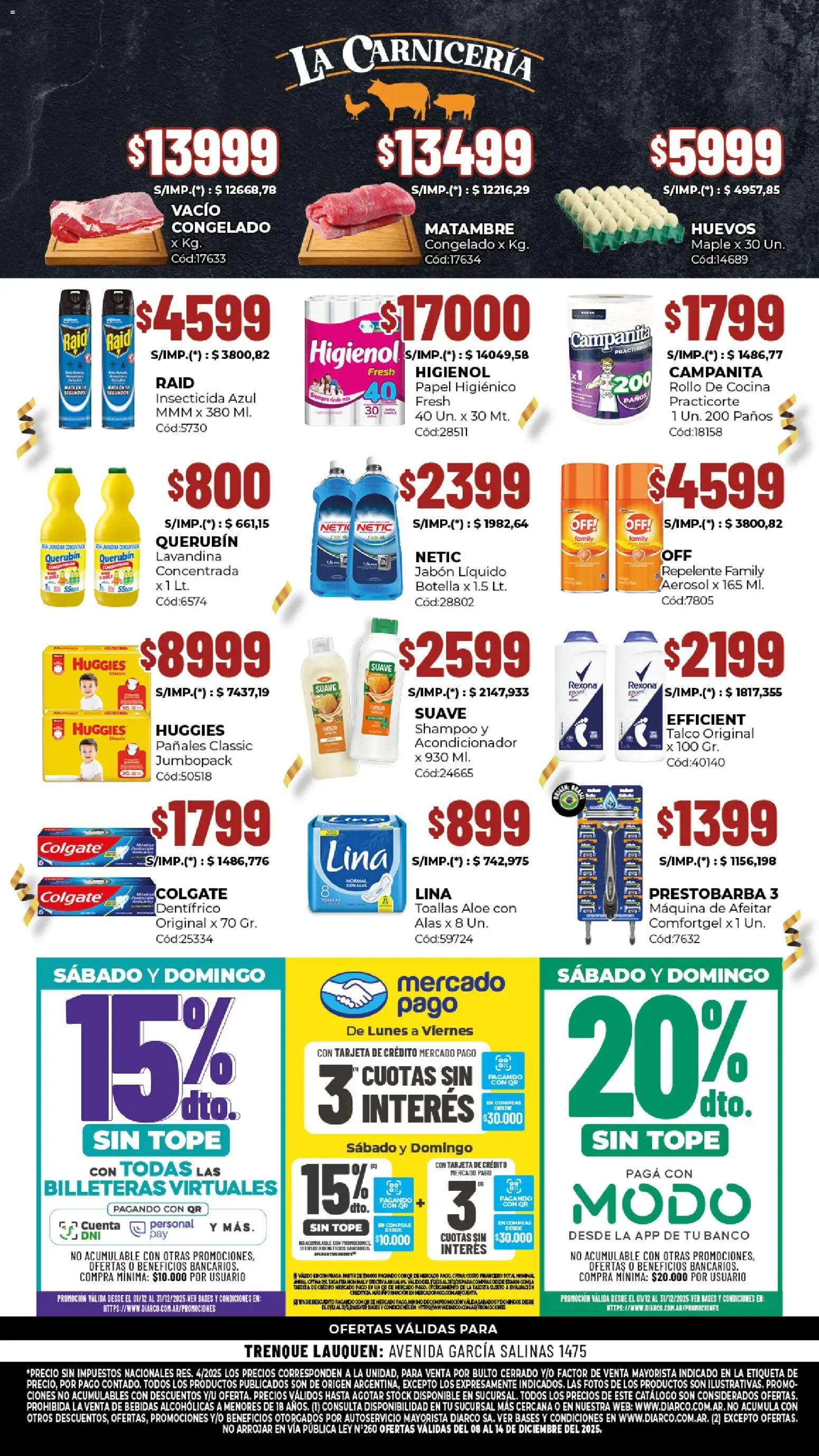 Diarco - Ofertas De Reapertura │ válido desde el 08.12.2025 | Página: 2 | Productos: Papel higiénico, Botella, Acondicionador, Jabón