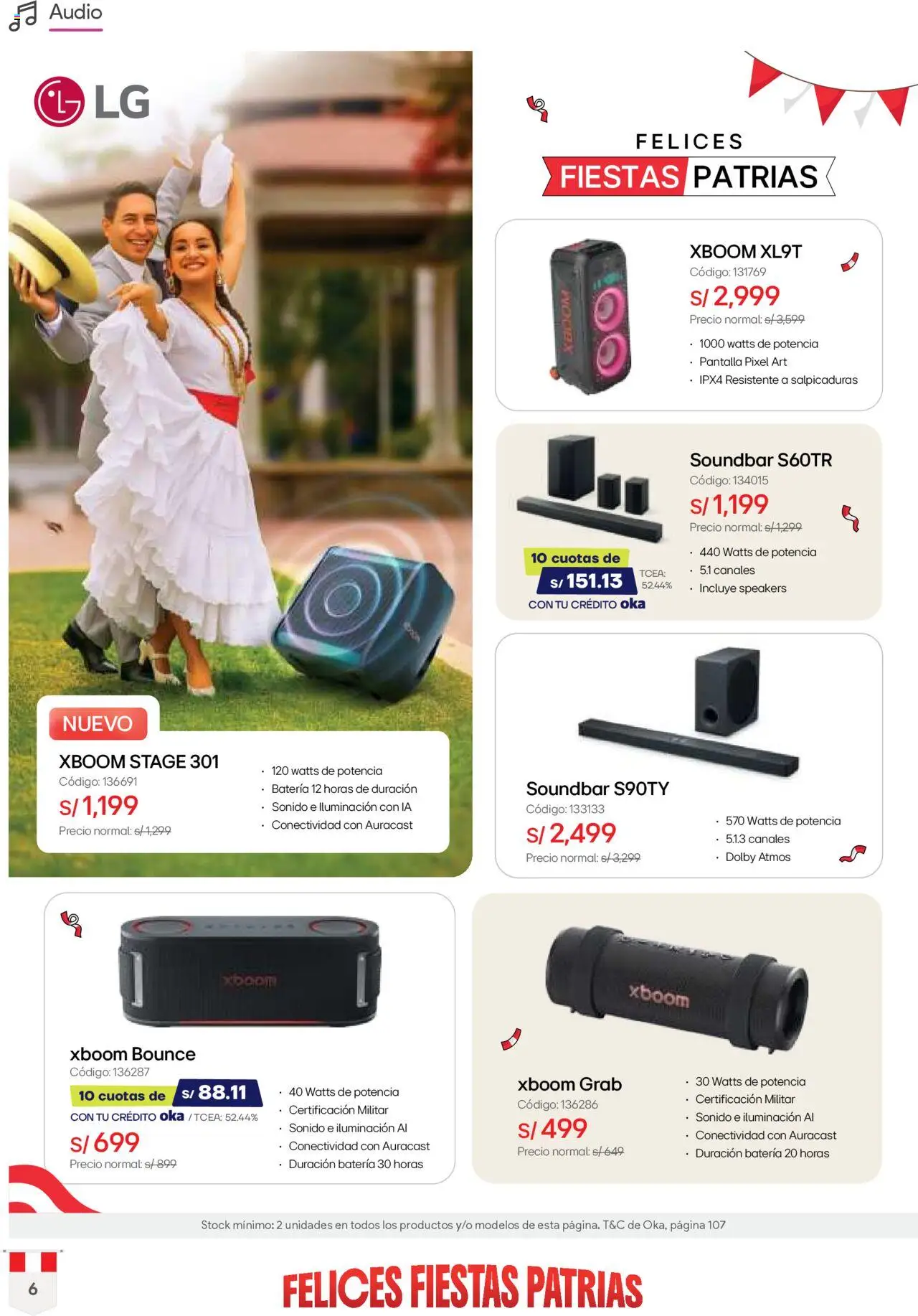 Catálogo Hiraoka válido desde 12.07.2025 | Página: 6 | Productos: Batería, Audio