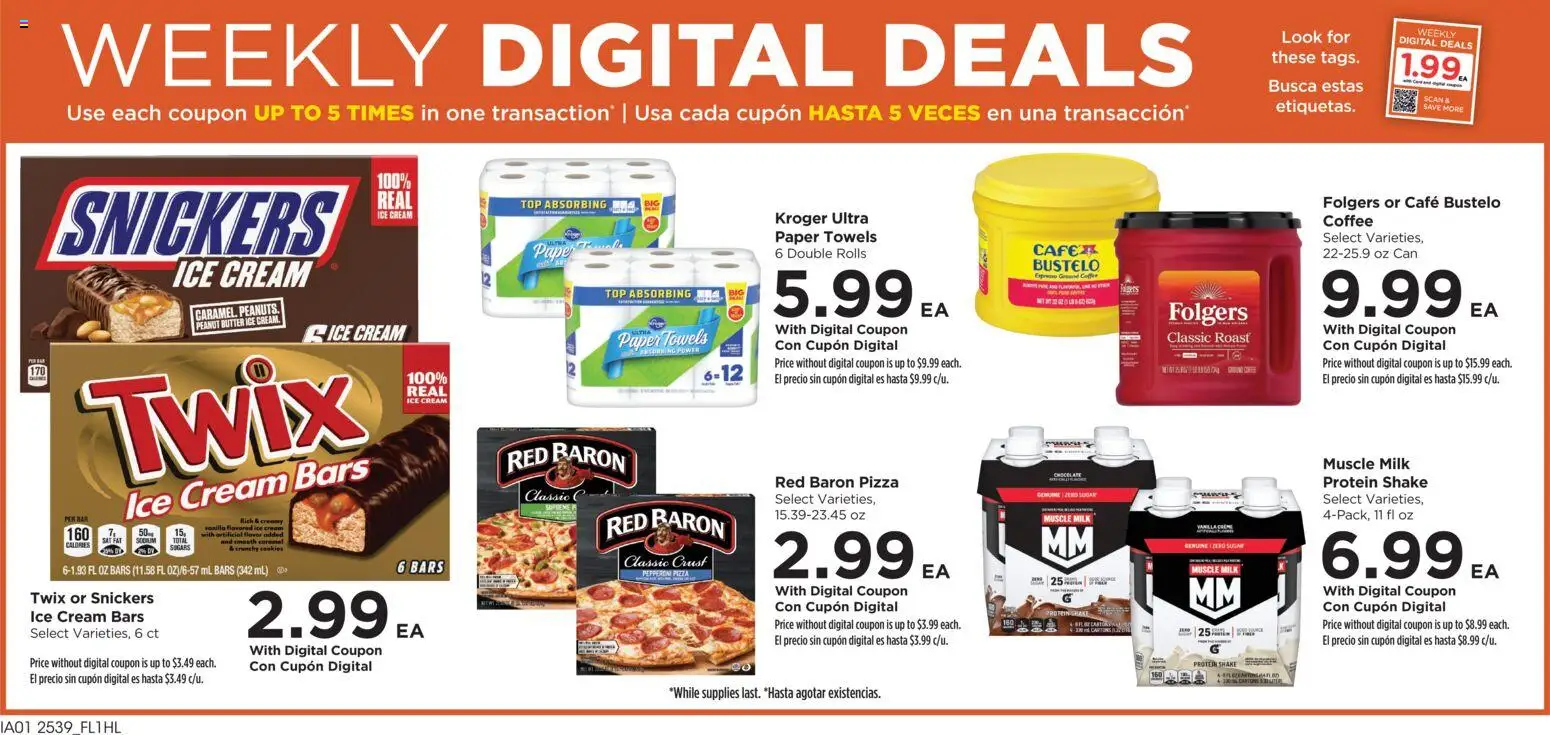 Food 4 Less Weekly Ad - valid from 29.10.2025 | Page: 2 | Products: Pen, Milk, Cream, Ice cream