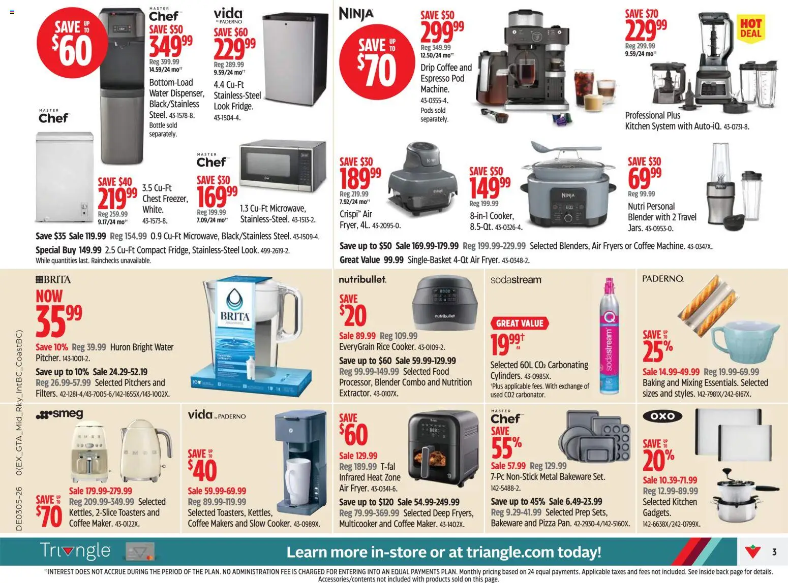 Canadian Tire flyer valid from 29.01.2026 | Page: 3 | Products: Rice, Coffee, Pizza