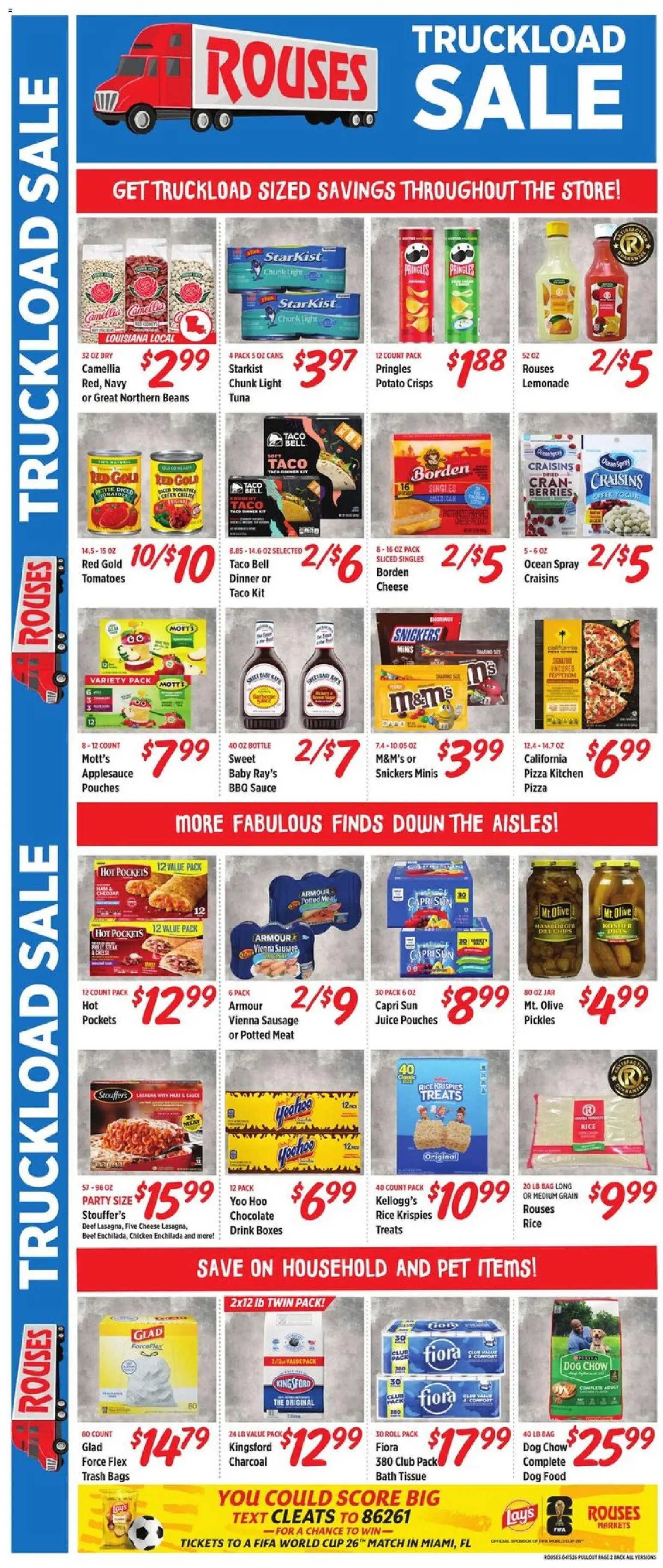 Rouses Weekly Ad - LA - valid from 15.04.2026 | Page: 4 | Products: Berries, Cheese, Pizza, Chips