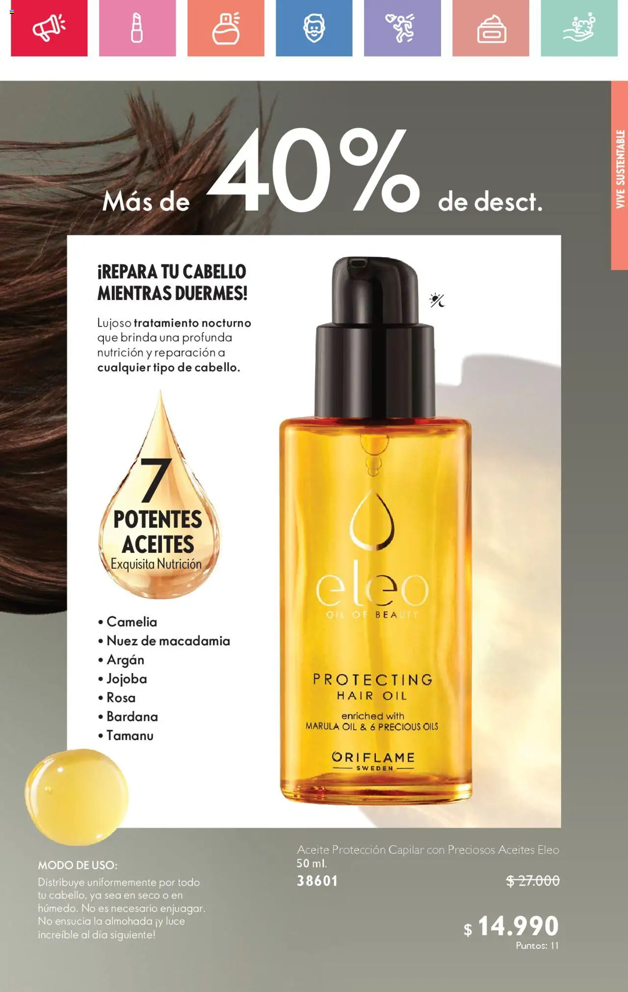 Oriflame catálogo │ válido desde el 02.08.2025 | Página: 23 | Productos: Nuez, Almohada, Aceite