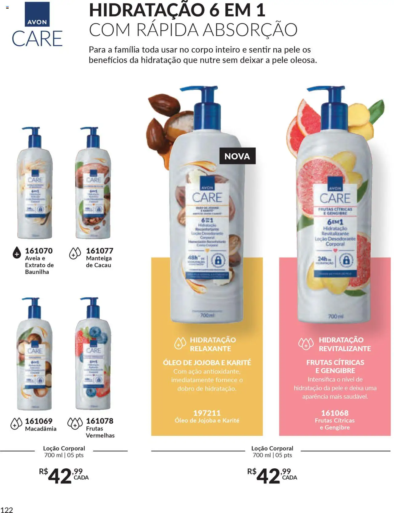 Avon Folheto - válido de 07.10.2025 | Página: 122 | Produtos: Gengibre, Manteiga, Óleo, Aveia