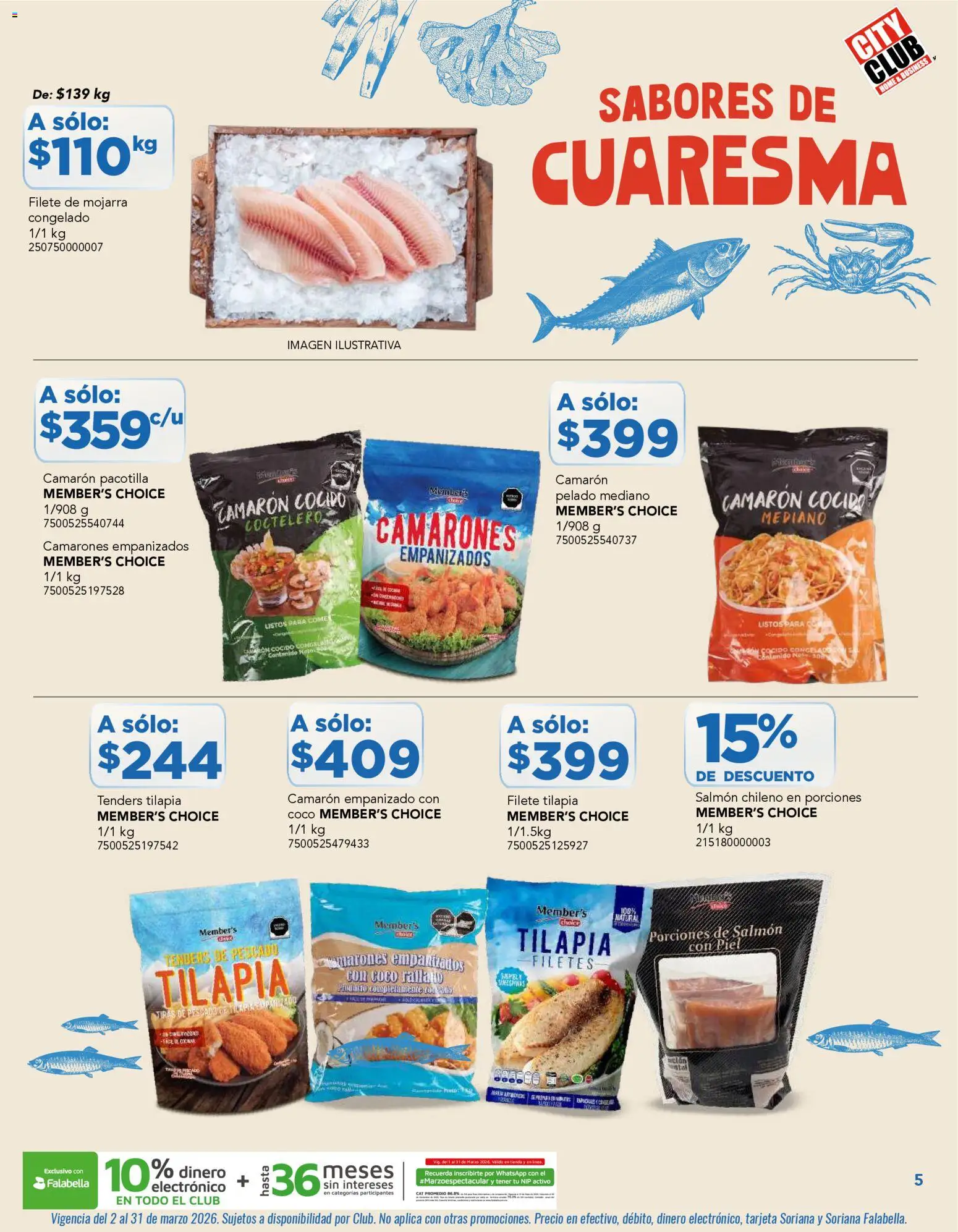 Nuevas ofertas de City Club válidas en toda la República Mexicana desde el 02.03.2026. ¡Encuentra las mejores ofertas en City Club catálogo! | Página: 5