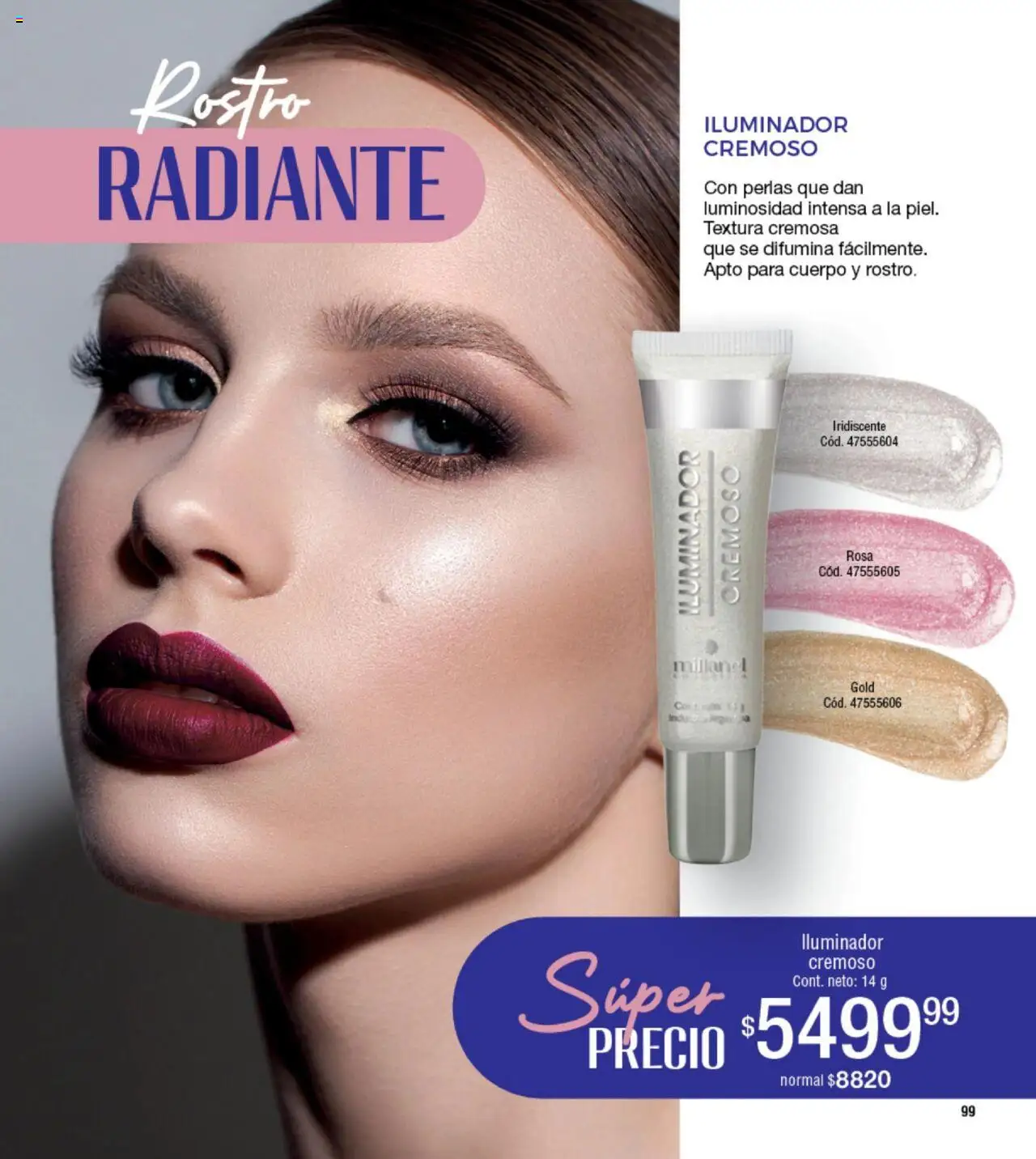 Millanel catálogo │ válido desde el 23.06.2025 | Página: 99 | Productos: Iluminador, Radiante