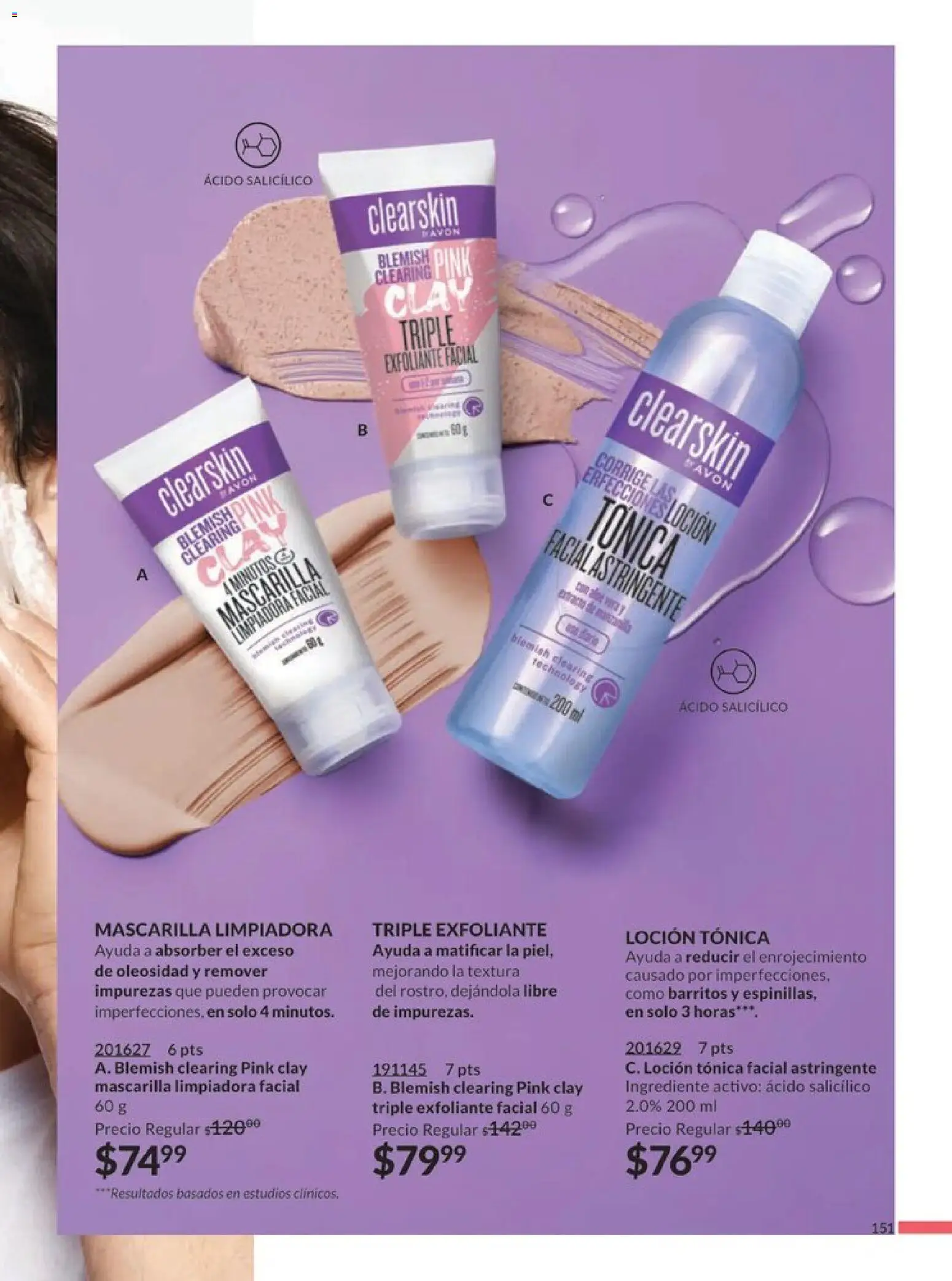 Nuevas ofertas de AVON válidas en toda la República Mexicana desde el 20.12.2025. ¡Encuentra las mejores ofertas en AVON campaña 1 2026! | Página: 158 | Productos: Exfoliante facial, Loción, Toner, Mascarilla