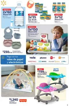 Nuevas ofertas de Walmart válidas en toda la República Mexicana desde el 14.08.2025. ¡Encuentra las mejores ofertas en Walmart - Folleto Bebé! | Página: 3