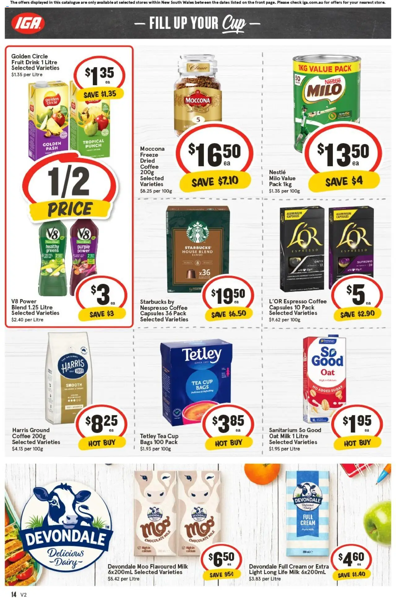 IGA catalogue - valid from 08.10.2025 | Page: 17 | Products: Light, Milk, Cream, Moccona