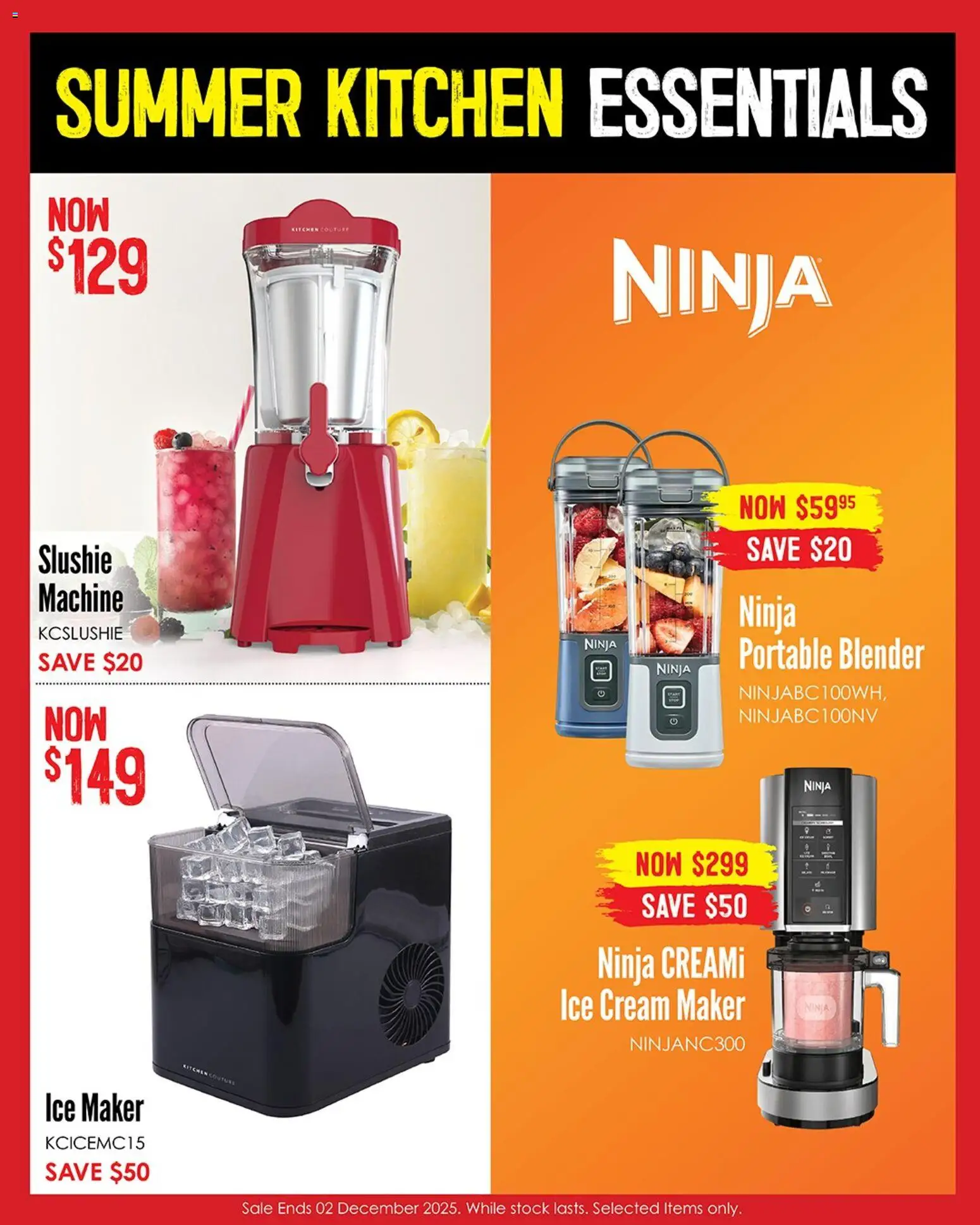 Barbeques Galore catalogue - valid from 06.11.2025 | Page: 7 | Products: Ice cream, Blender, Ice maker, Portable