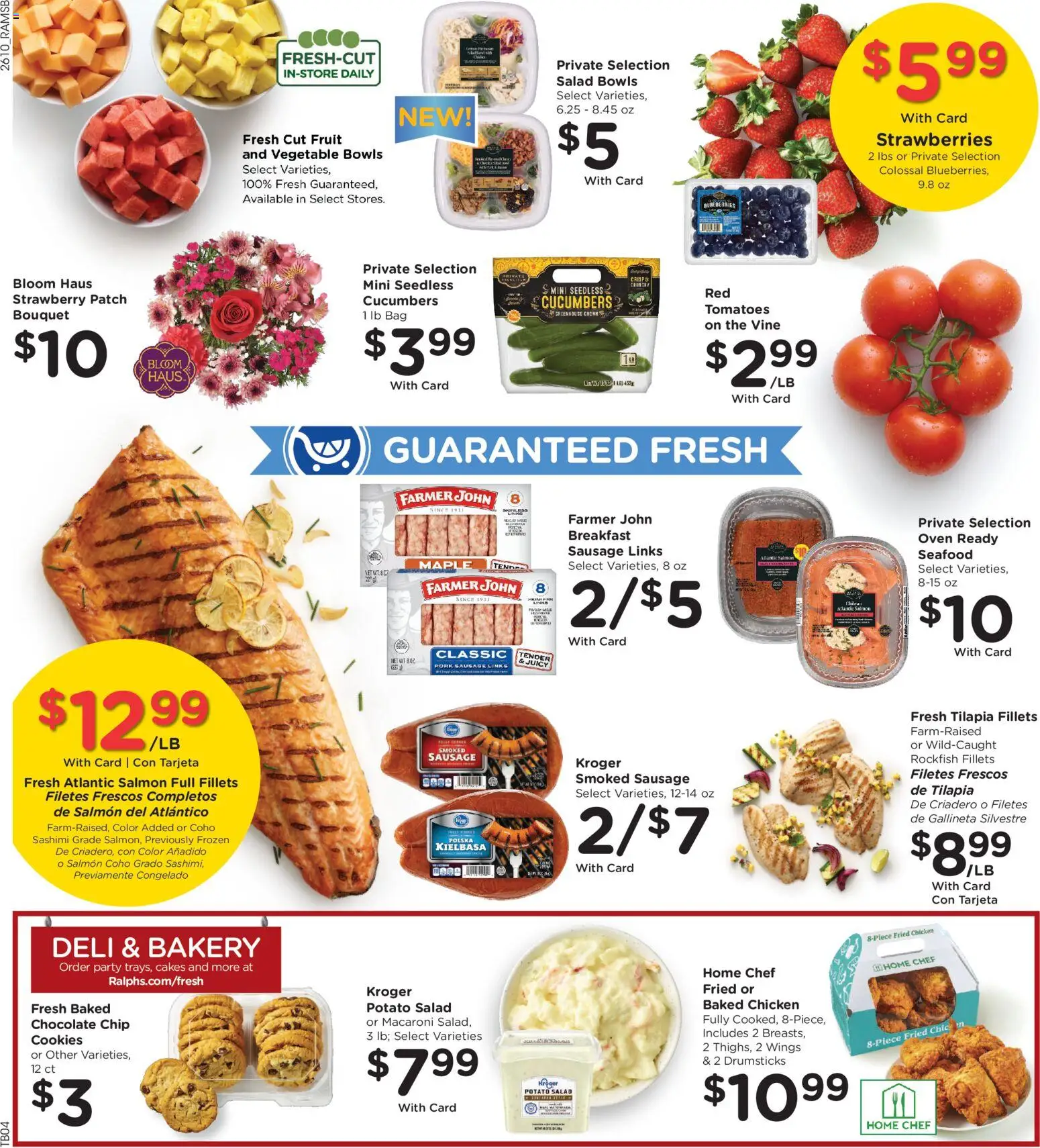 Ralphs Weekly Ad - valid from 08.04.2026 | Page: 9 | Products: Berries, Cucumbers, Salad, Seafood
