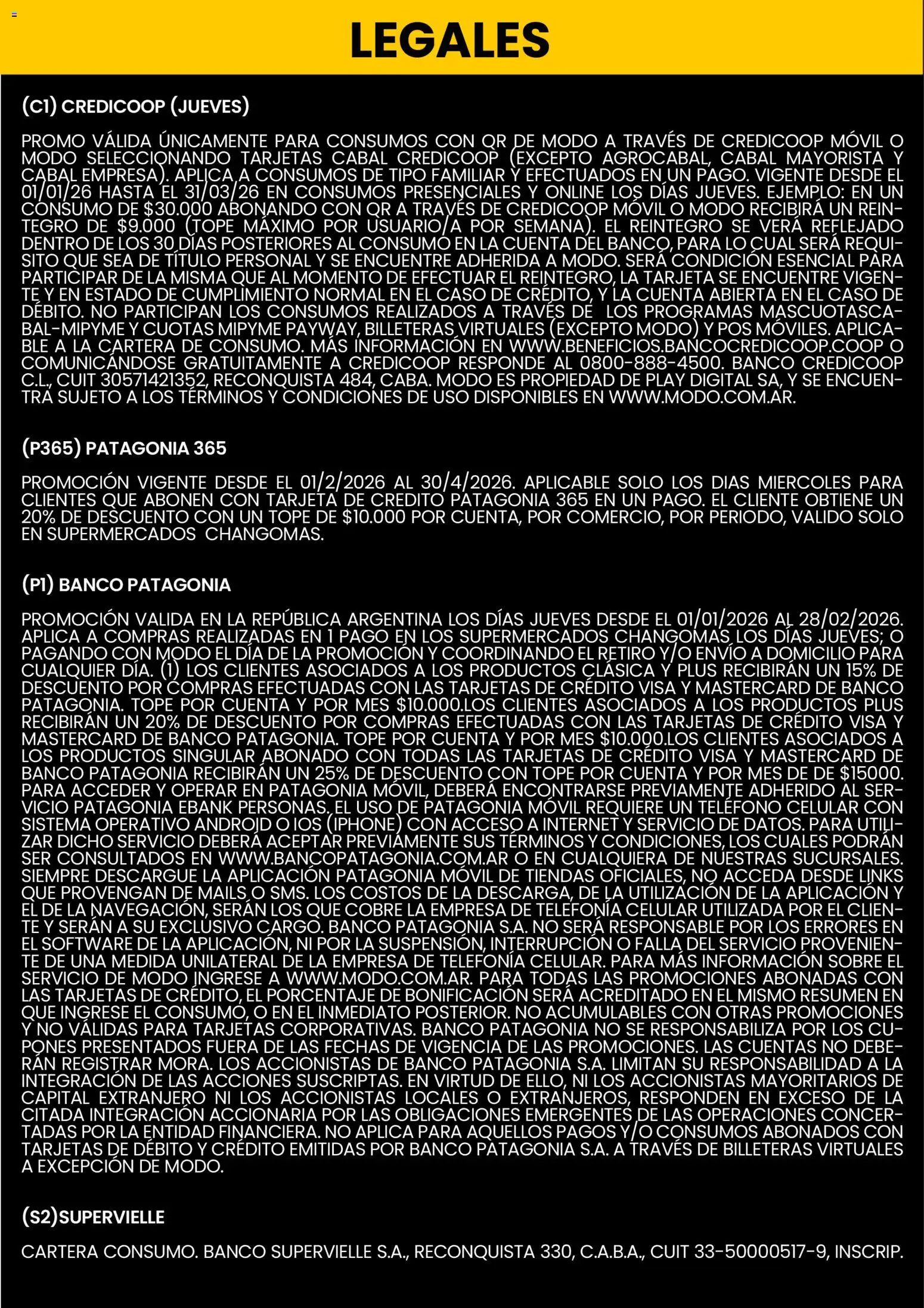 Changomas ofertas - Flyer financiacion │ válido desde el 04.02.2026 | Página: 7