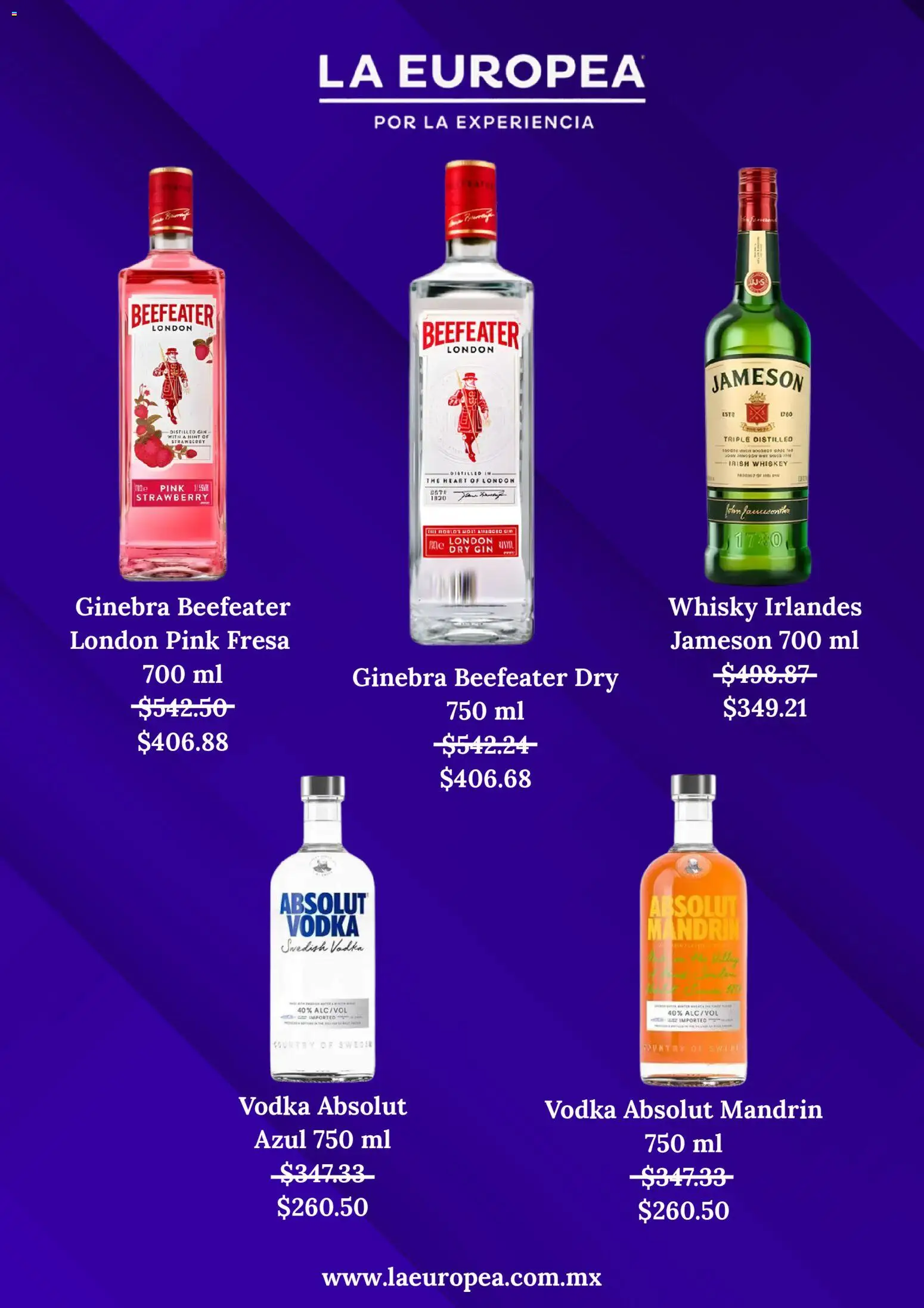Nuevas ofertas de La Europea válidas en toda la República Mexicana desde el 28.11.2025. ¡Encuentra las mejores ofertas en La Europea Cyber Drink! | Página: 5 | Productos: Fresa, Gin, Whiskey, Whisky