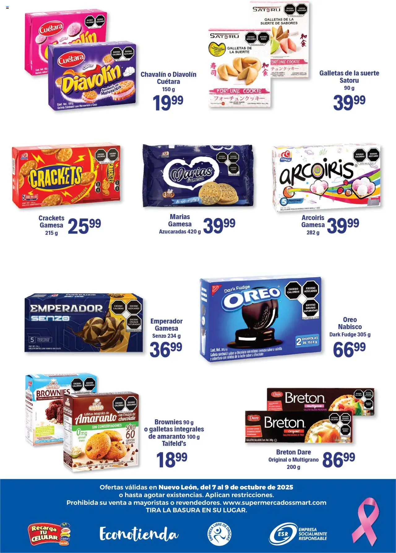 Nuevas ofertas de S-Mart válidas en toda la República Mexicana desde el 07.10.2025. ¡Encuentra las mejores ofertas en S-Mart - Folleto de Feria - Monterrey! | Página: 6 | Productos: Fresa, Leche, Mantequilla, Chocolate