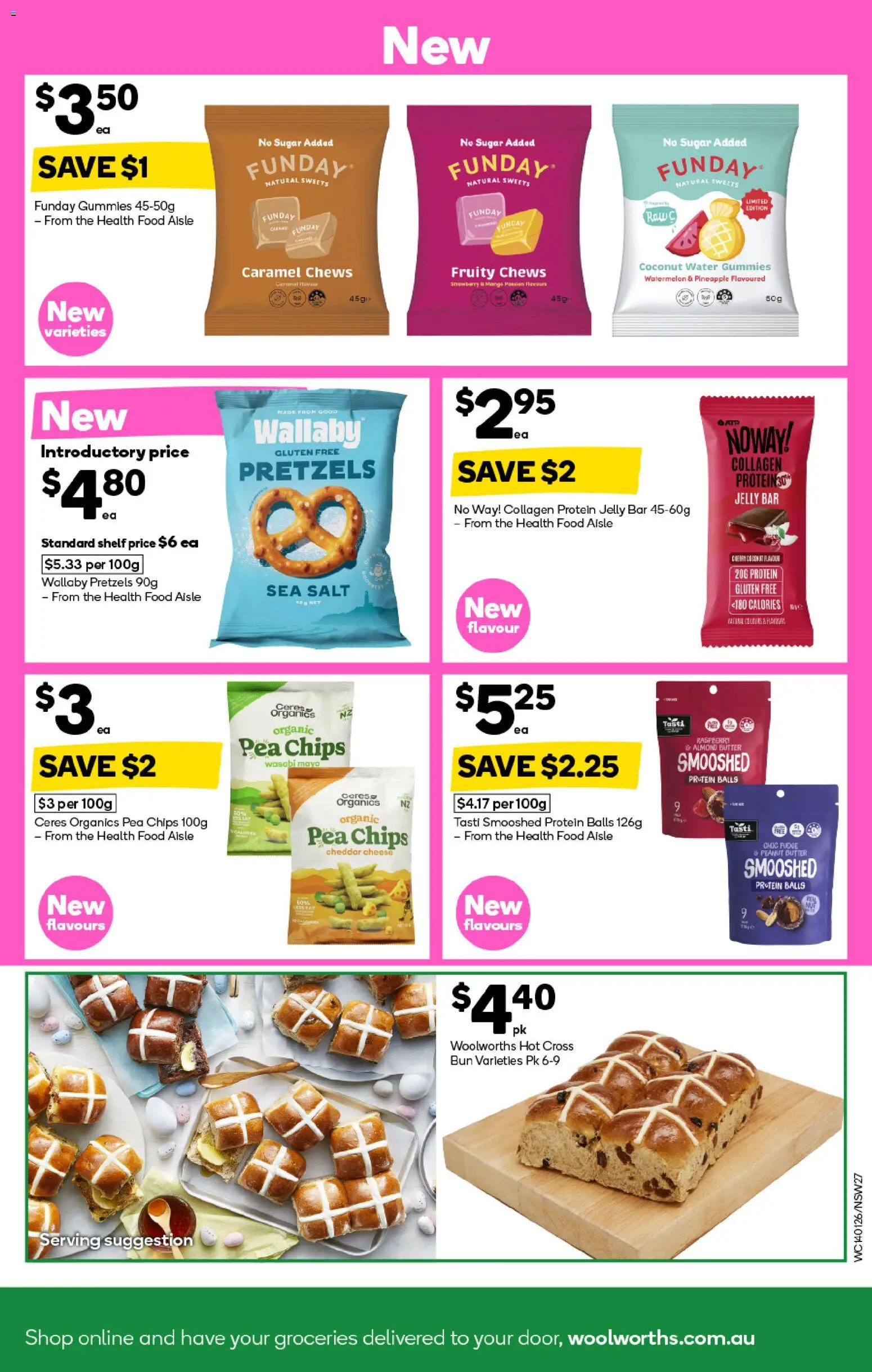 Woolworths catalogue - valid from 14.01.2026 | Page: 27 | Products: Pineapple, Chips, Pea, Watermelon