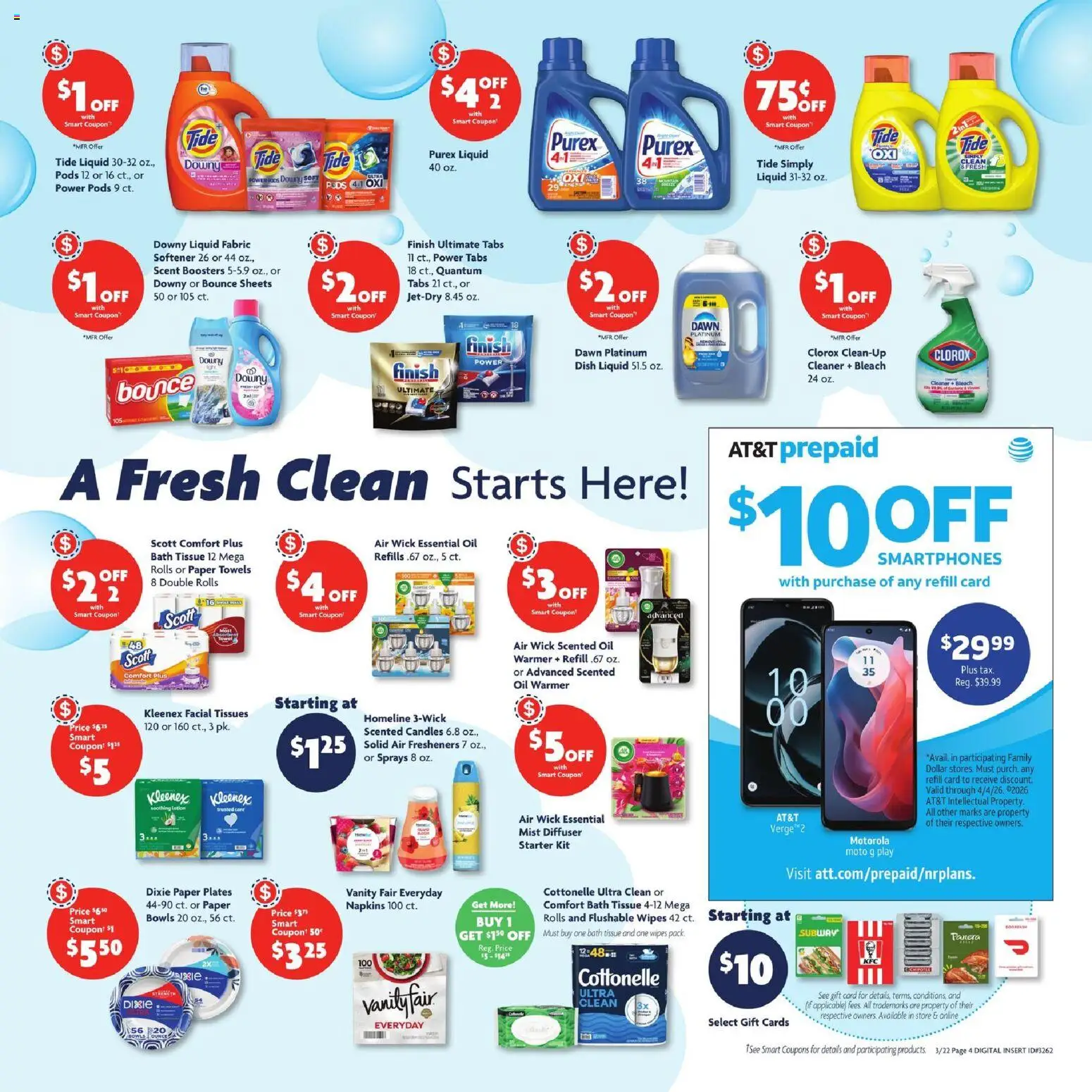 Family Dollar Current Ad - TX - valid from 22.03.2026 | Page: 6 | Products: Bath, Oil, Starter
