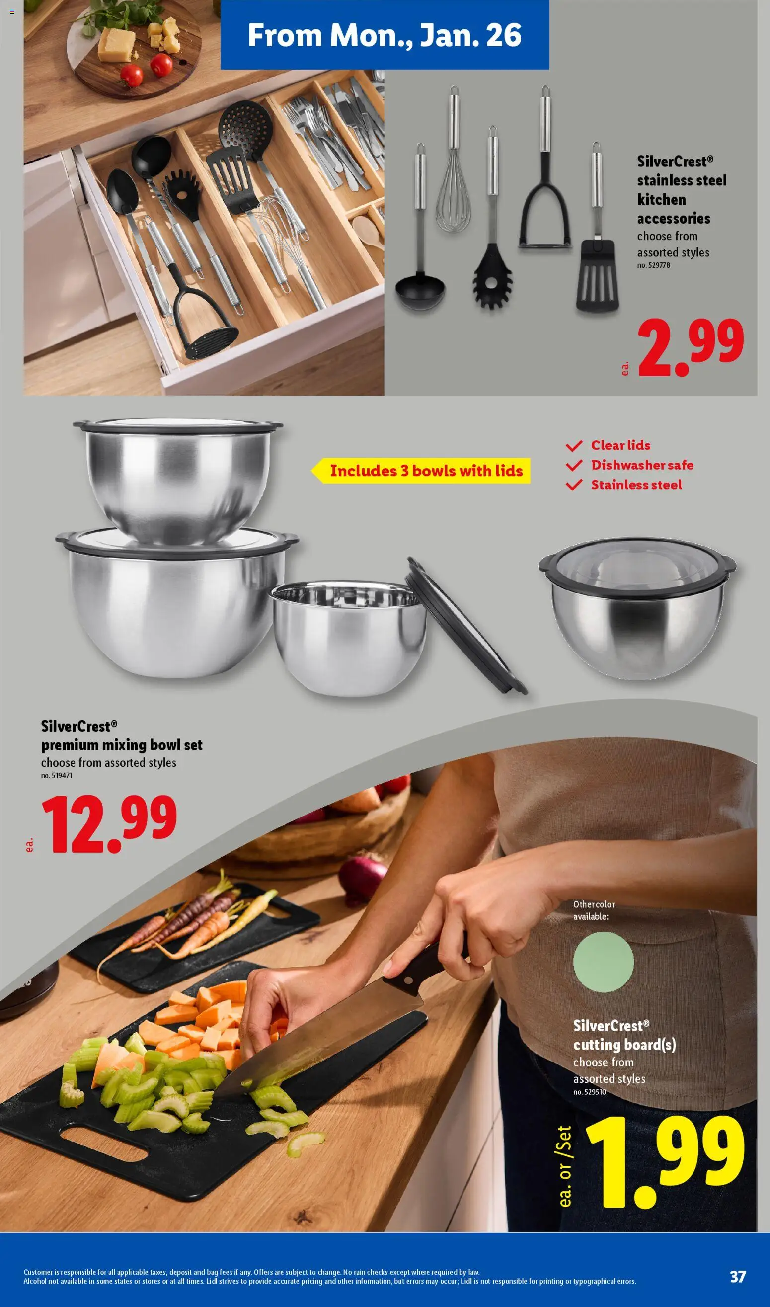 Lidl Weekly Ad - valid from 21.01.2026 | Page: 37 | Products: Safe, Bag, Dishwasher