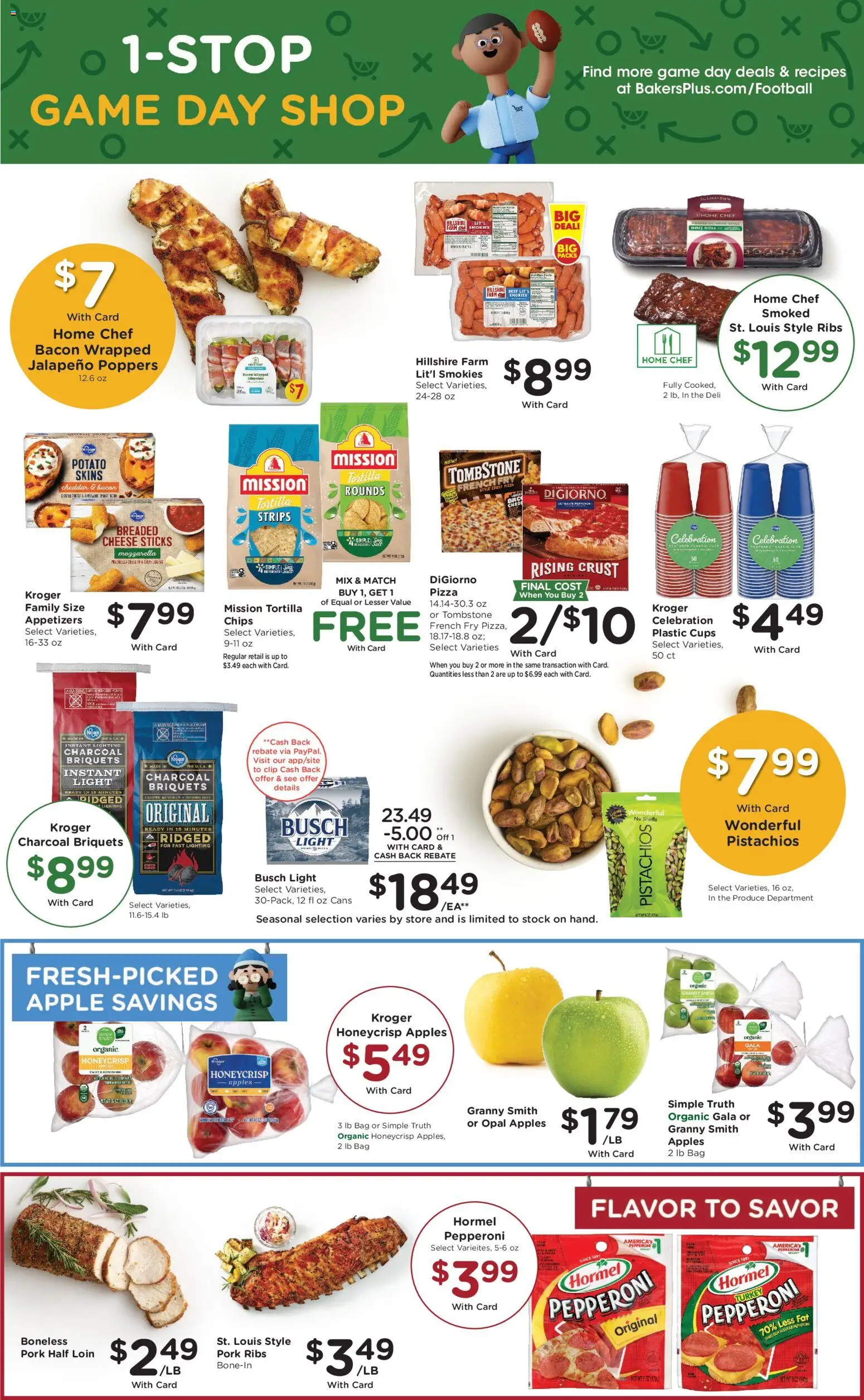 Baker's Weekly Ad - valid from 10.12.2025 | Page: 12 | Products: Cheese, Pizza, Apples, Game