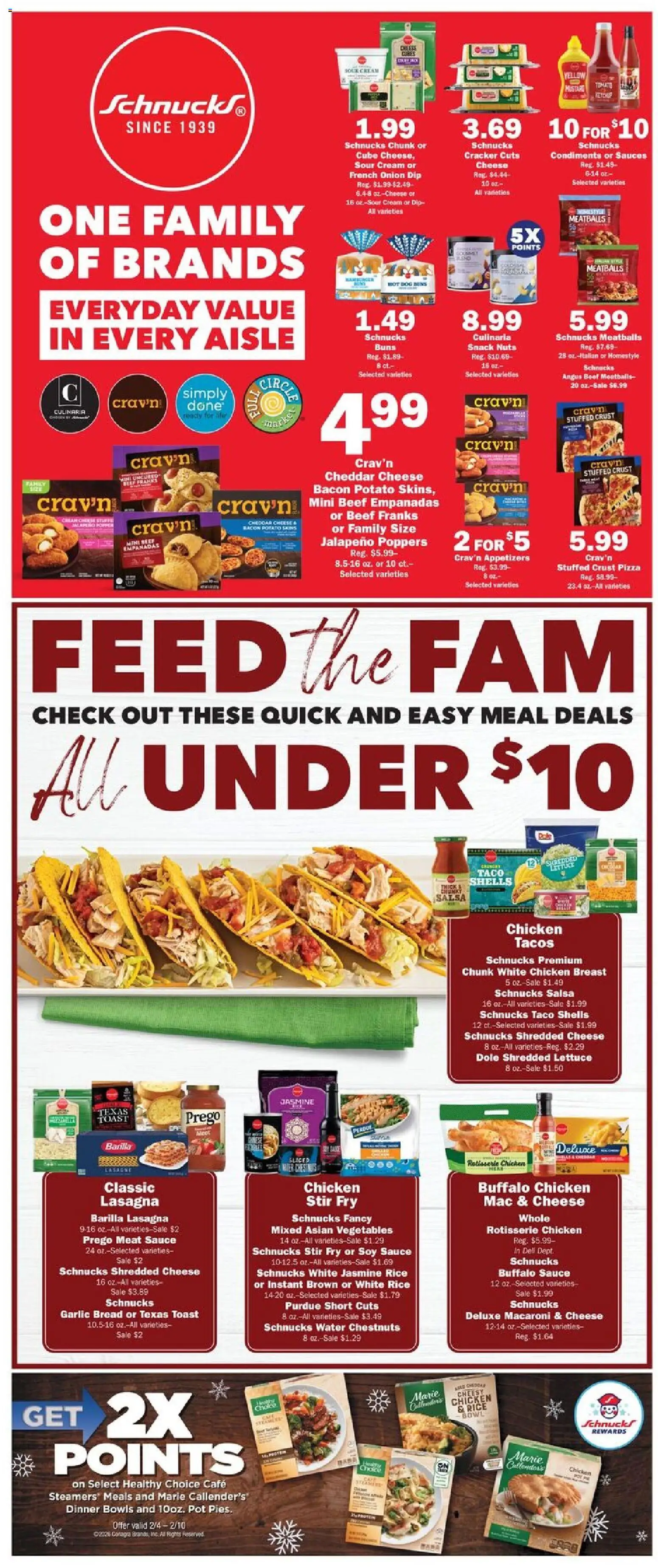 Schnucks Weekly Print Ad - IL - valid from 04.02.2026 | Page: 2 | Products: Rice, Beef, Cream, Sauce