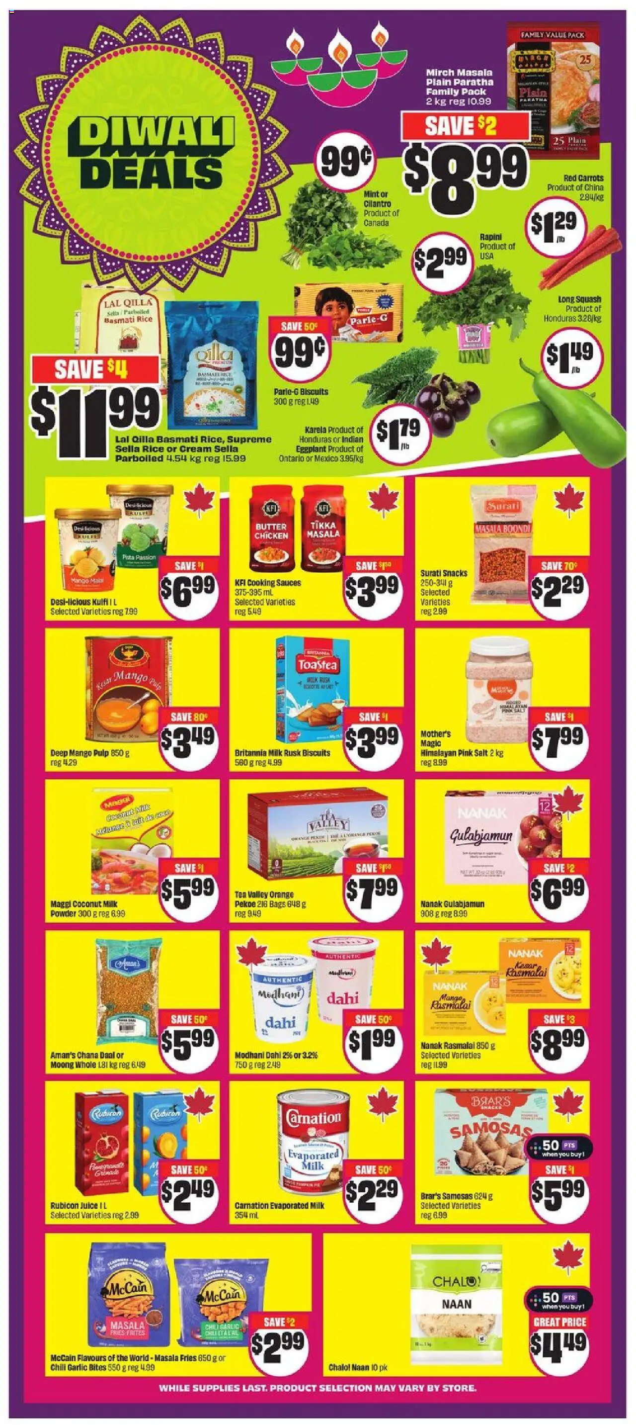 FreshCo flyer valid from 09.10.2025 | Page: 8 | Products: Rice, Tea, Powder, Milk