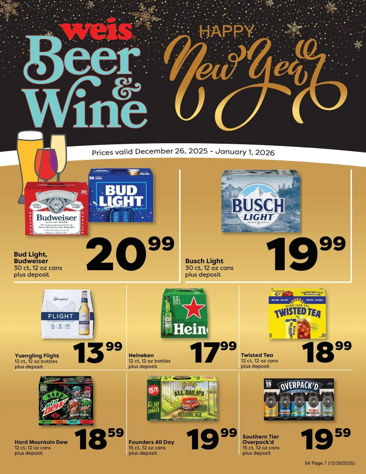 Weis Weekly Circular - NY - valid from 26.12.2025 | Page: 6 | Products: Wine, Beer, Tea