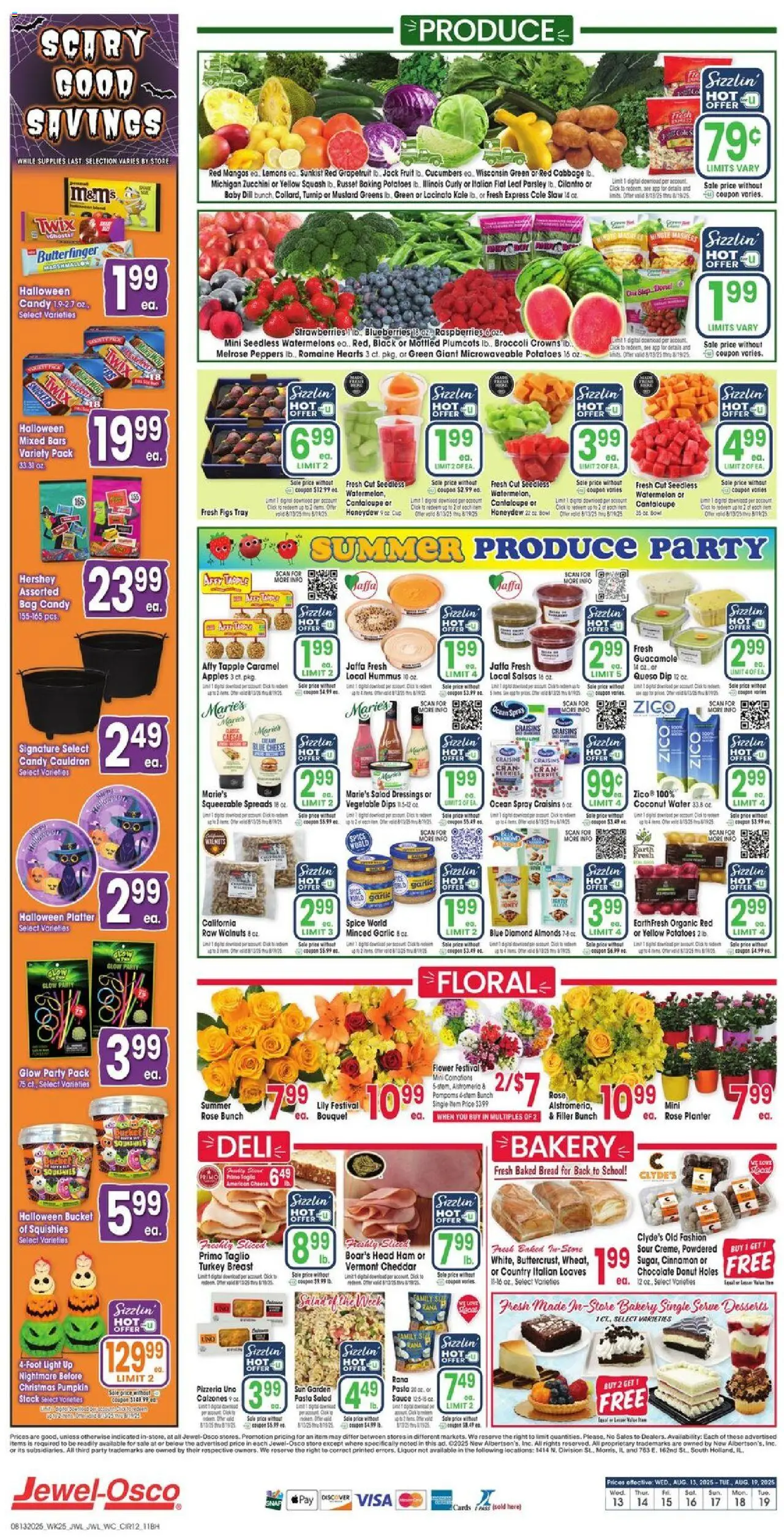 Jewel Osco Weekly Ad - valid from 13.08.2025 | Page: 15 | Products: Bakery, Pen, Water, Garlic