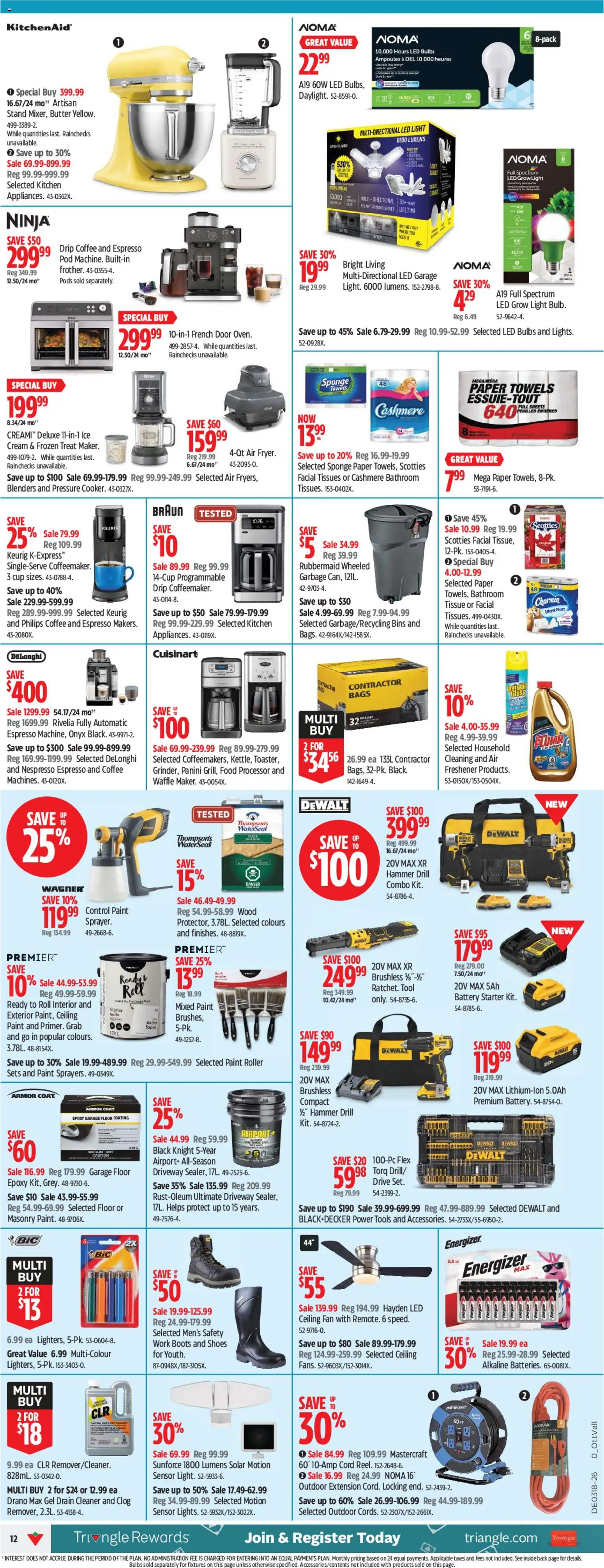 Canadian Tire flyer valid from 30.04.2026 | Page: 12 | Products: Sponge, Battery, Butter, Coat